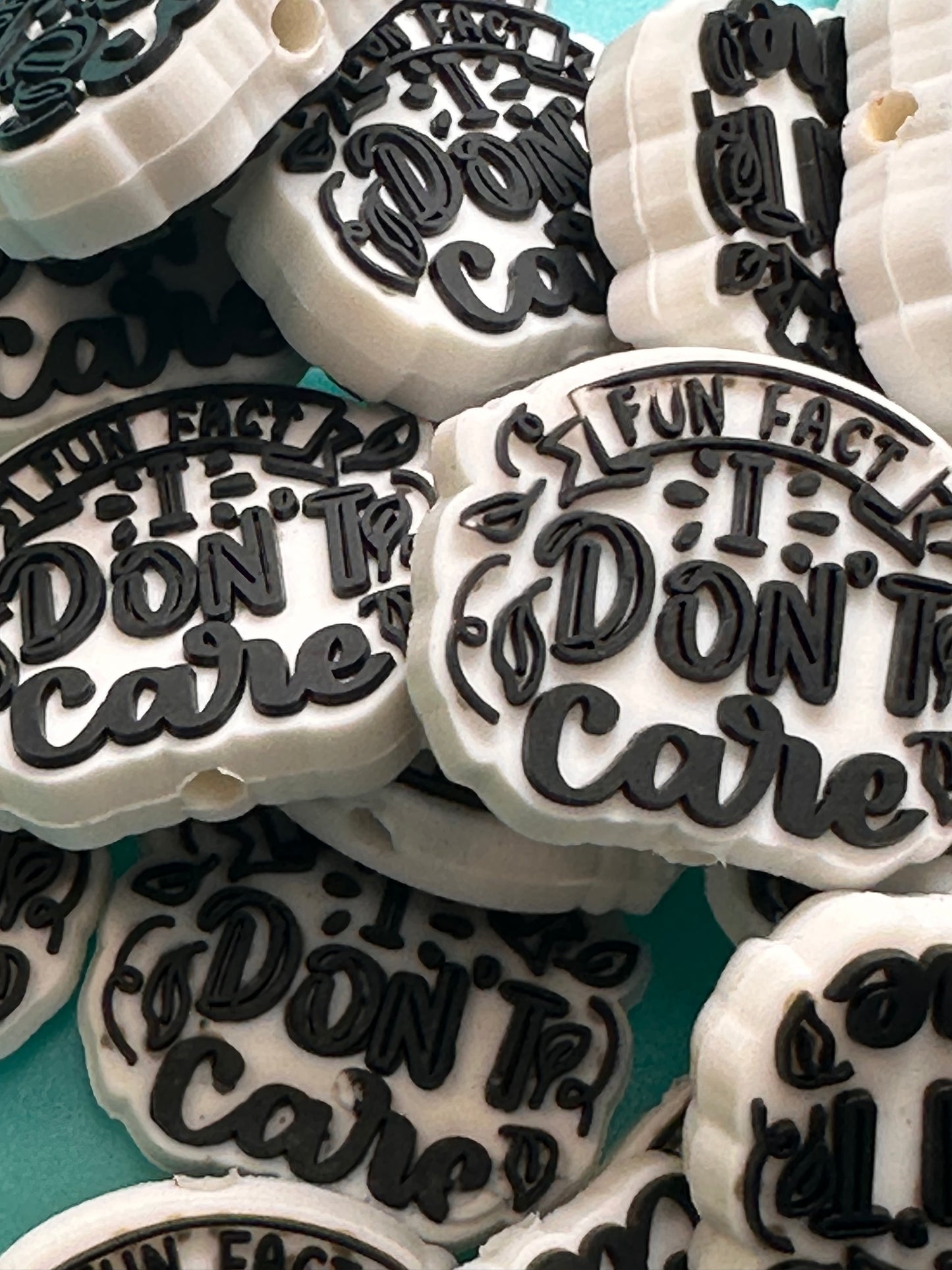 I don’t care silicone focal bead