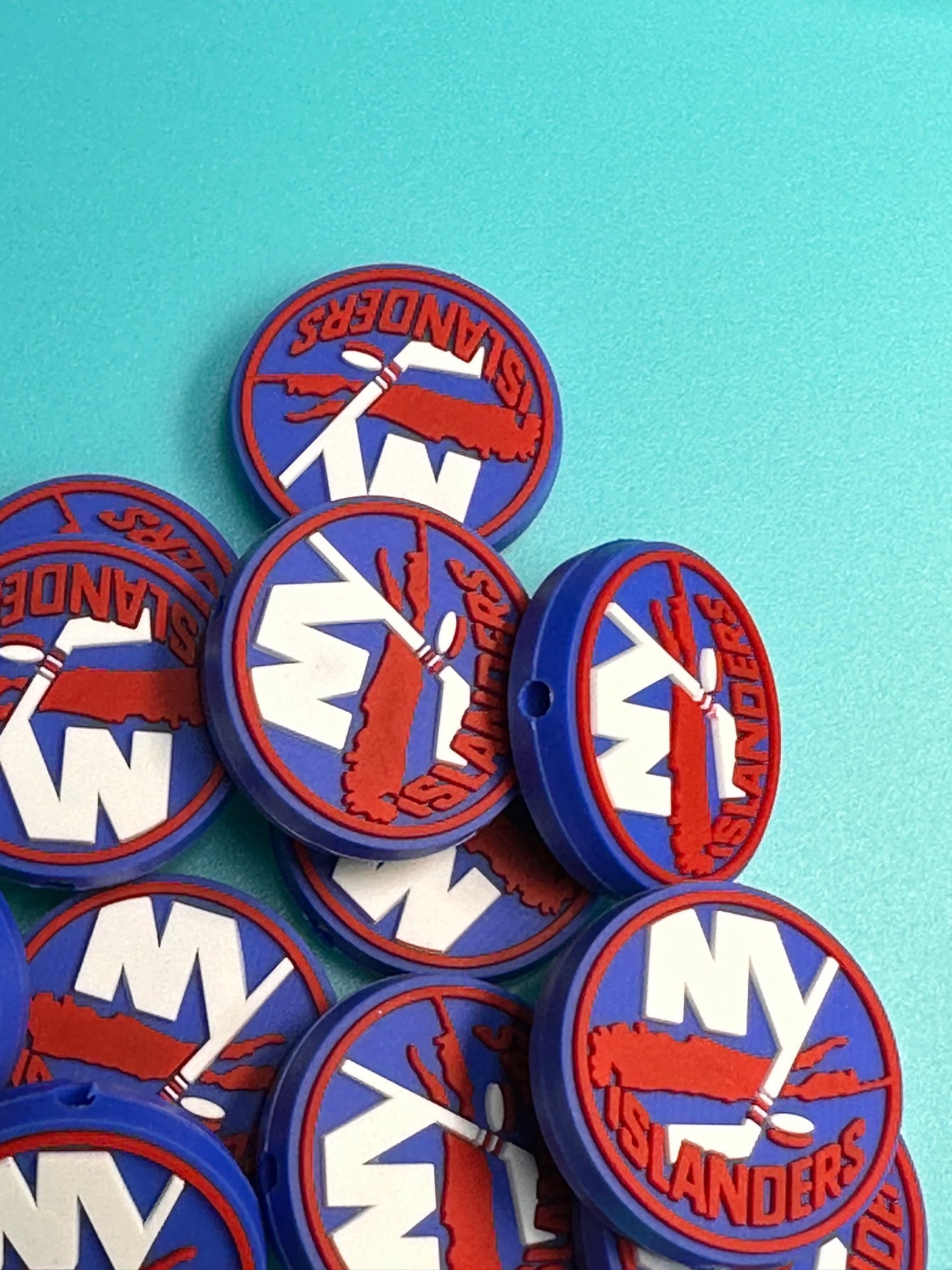 NY Islanders team focal bead / New York/ Ice Hockey
