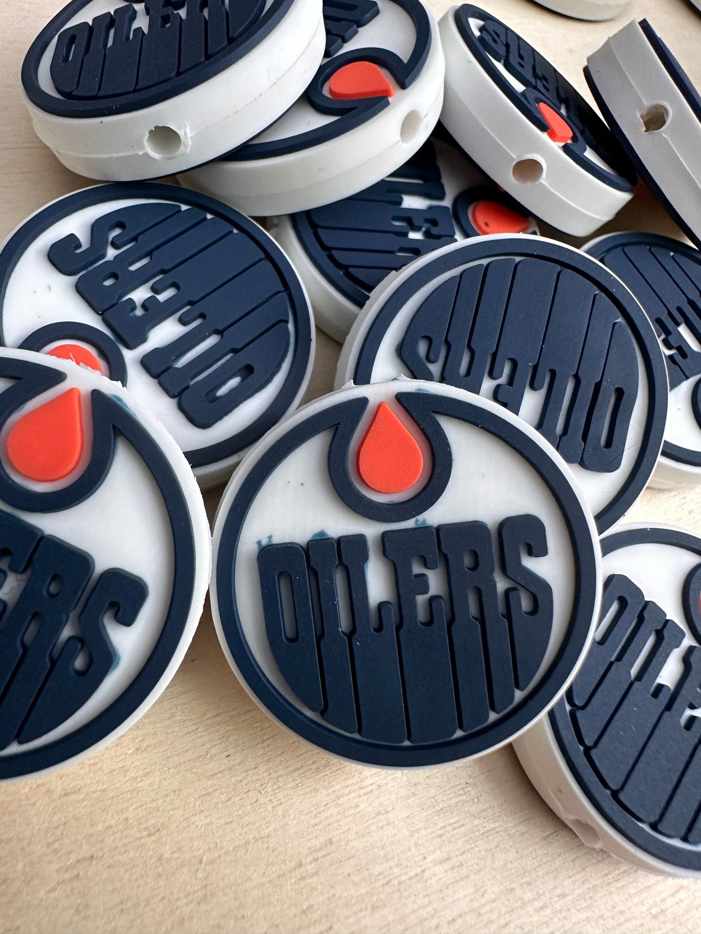 Canada Edmonton Oilers focal bead/silicone