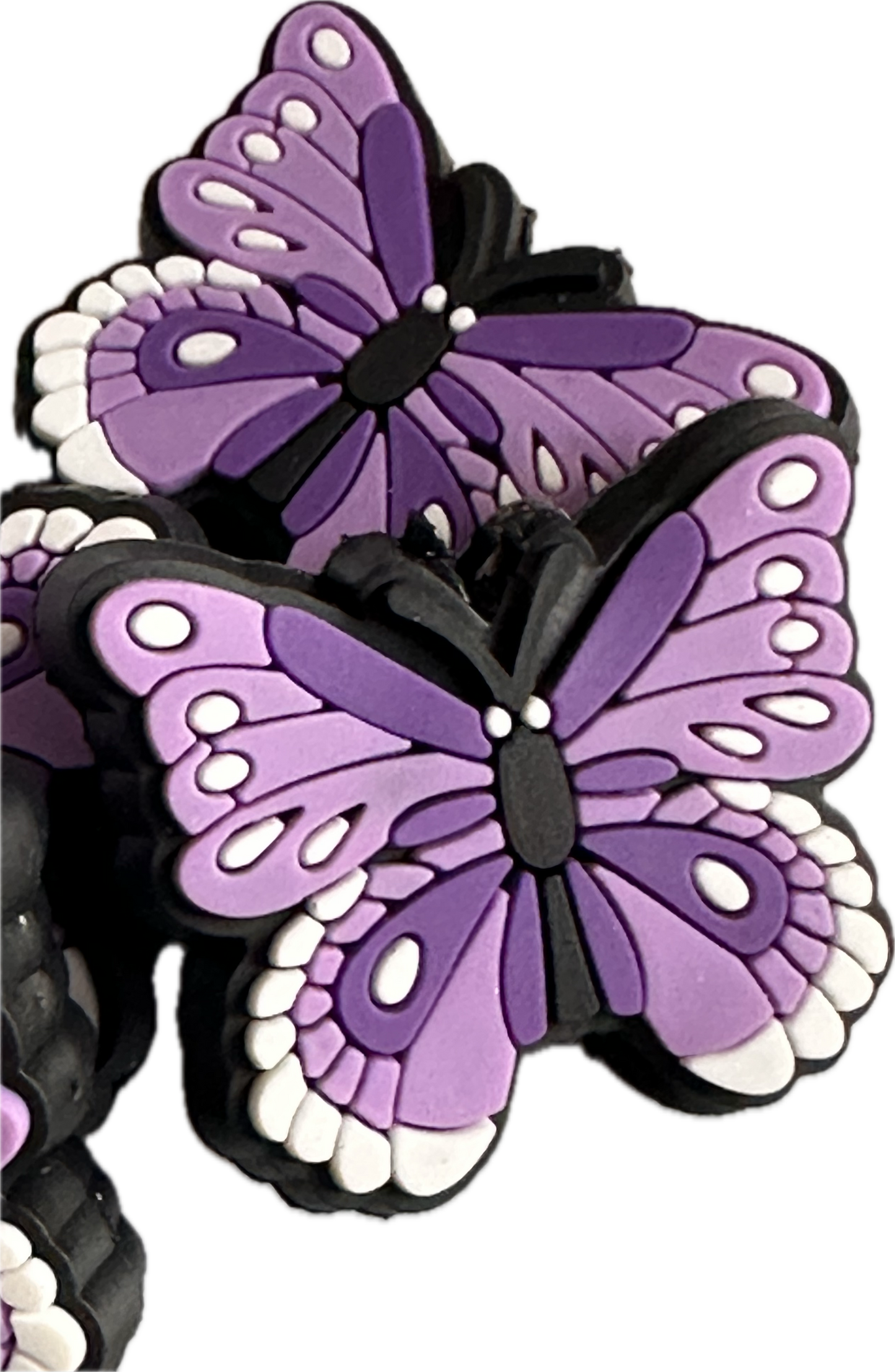 Purple butterfly focal bead /