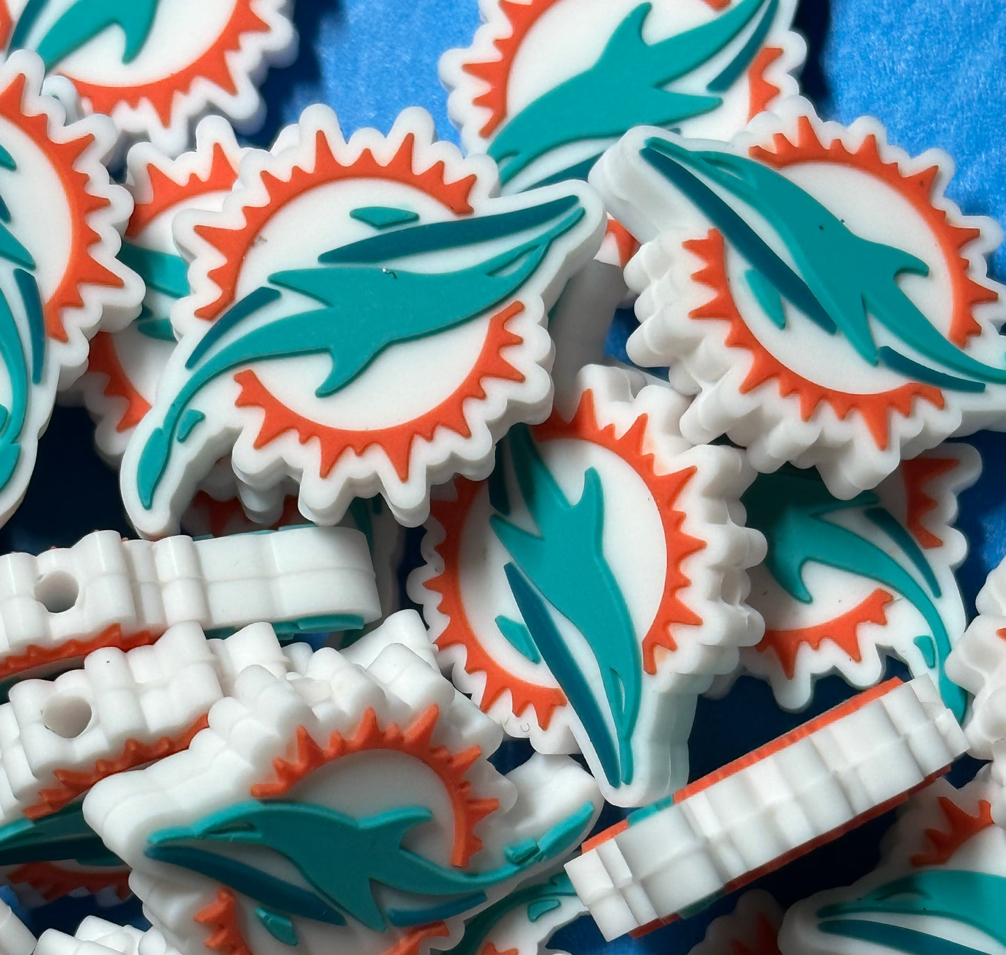 Miami Dolphins focal bead