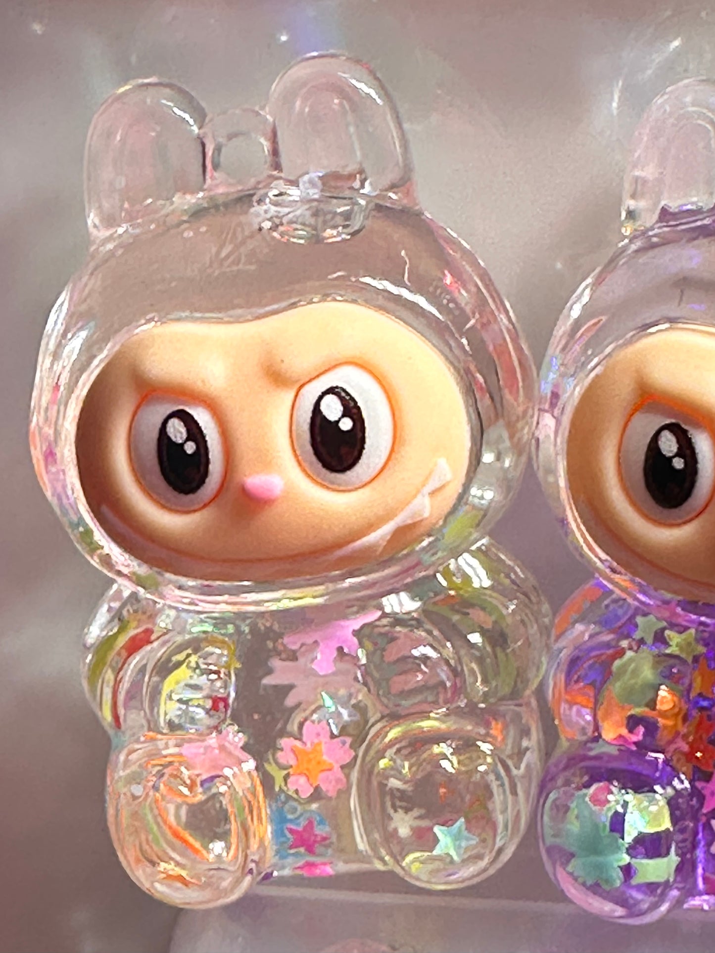 Labubu quicksand pendants for DIY/ Monster keychain, bag charms, purse charms and other DIY/