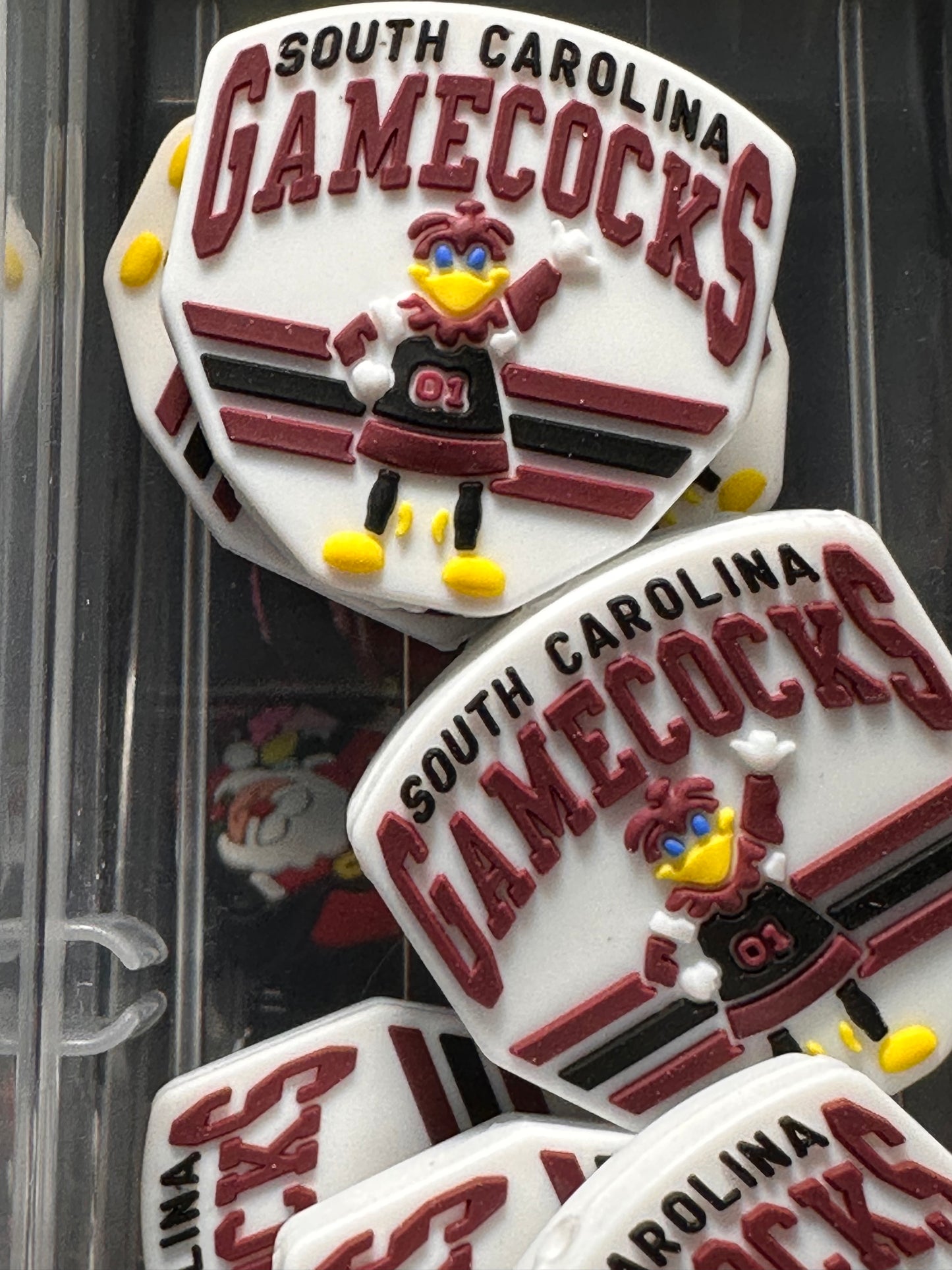 South Carolina Gamecocks focal bead / football