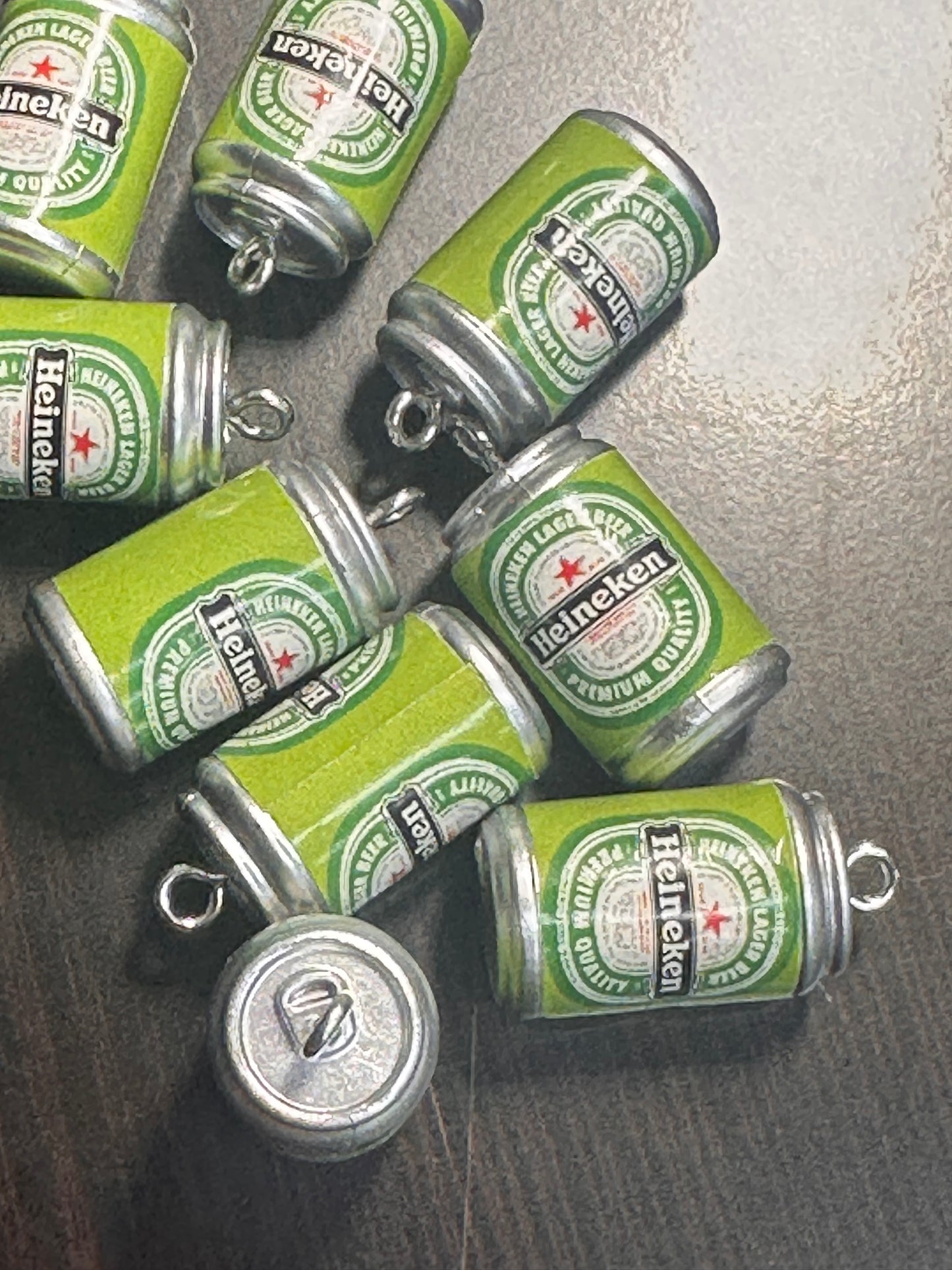 Beverage Heinie Soda Pop drink can charm/acrylic beer/ pendant/ DIY charm bracelet/ DIY necklace