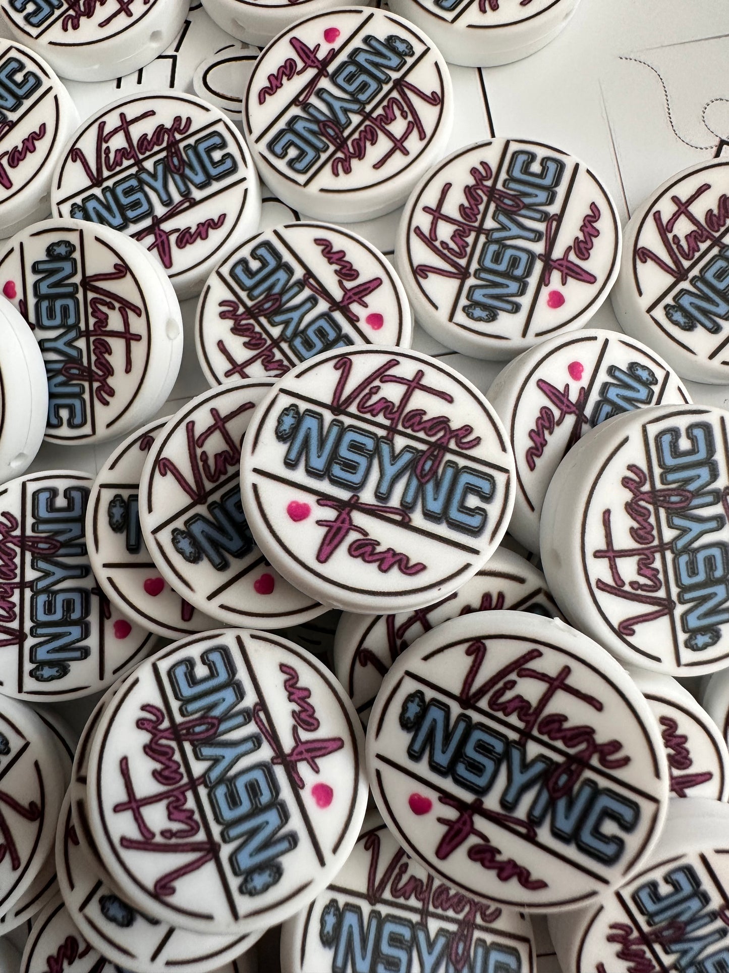 VINTAGE NSYNC FAN FOCAL BEAD designed by us