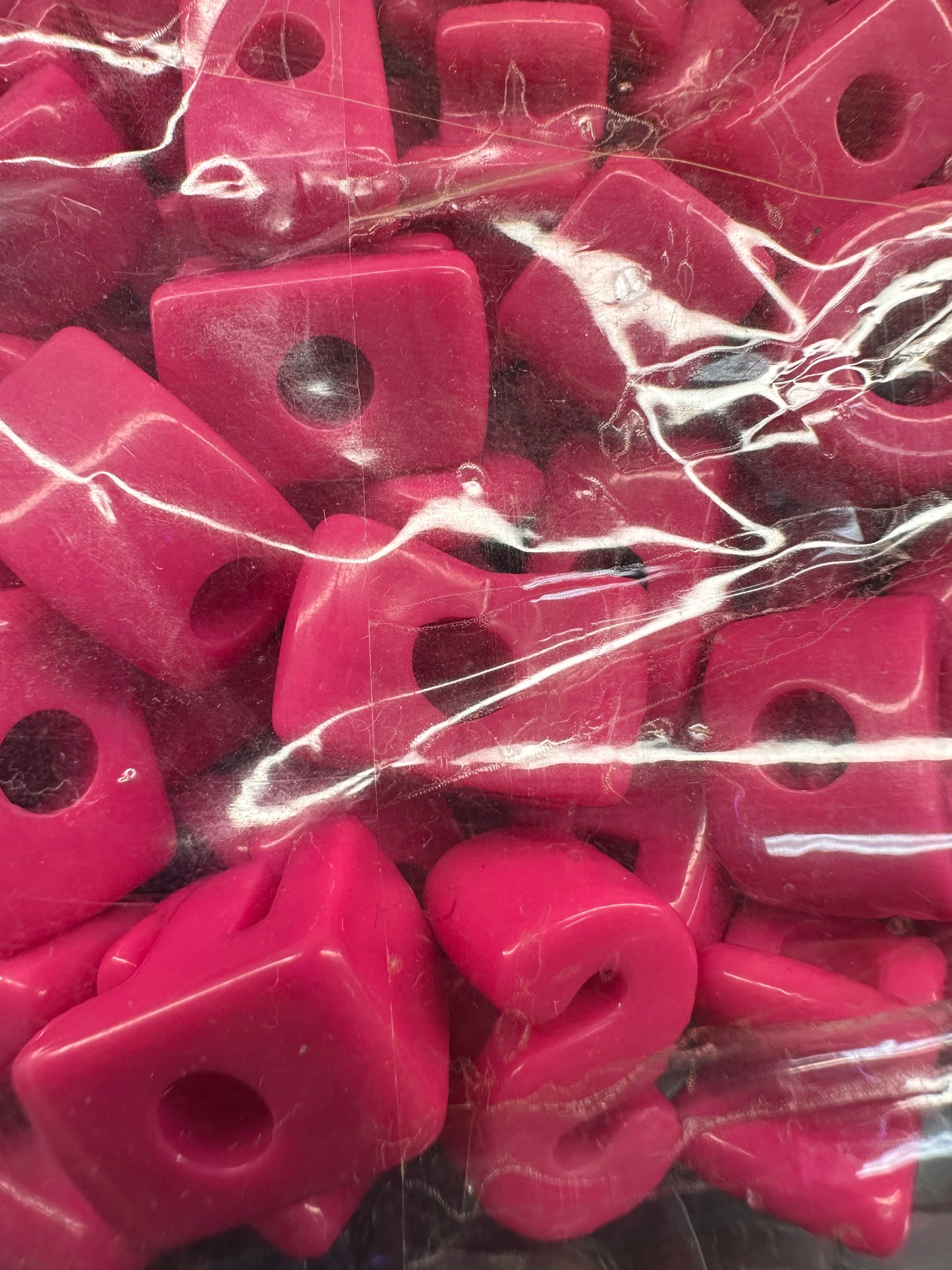 Dark Pink Acrylic Plastic Letter Beads – Bulk Bag of Mixed A–Z Alphabet Beads (Vertical Hole) over 150 mixed colors alphabet