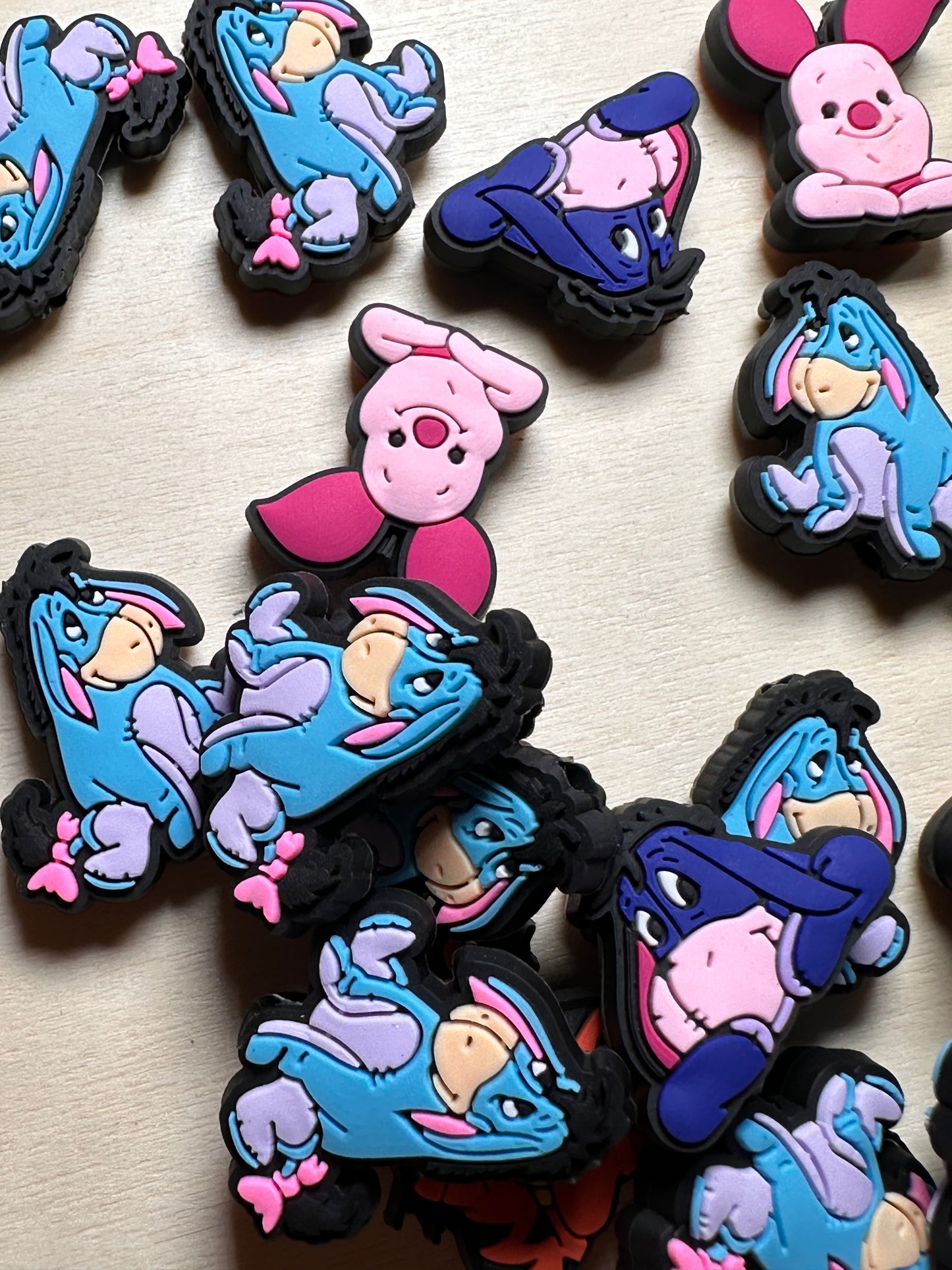 Character/ Focal Bead/ beadable pen/ Silicone bead/ keychain bead/ pig/ bear/ tiger/ elephant