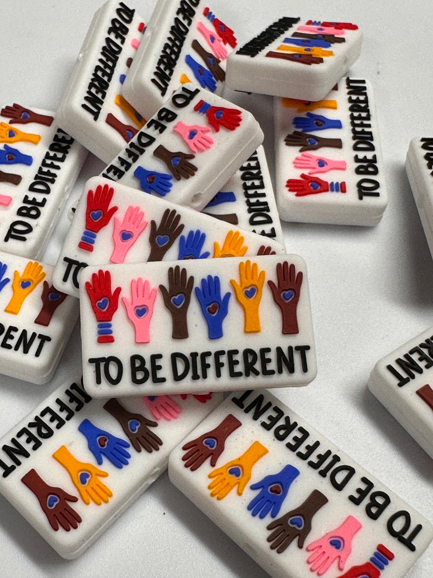 Be Different silicone focal bead/ DIY bead for key chains -pen beading- mirror charms