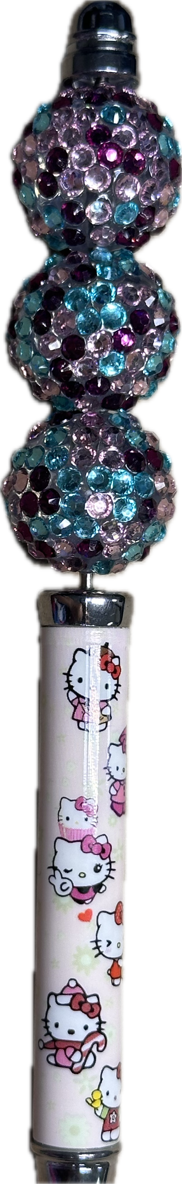 Fancy mermaid color rhinestone beads/Five beads included/fancy Beads/ beadable pen/ keychain bead/ pastel beads/20mm