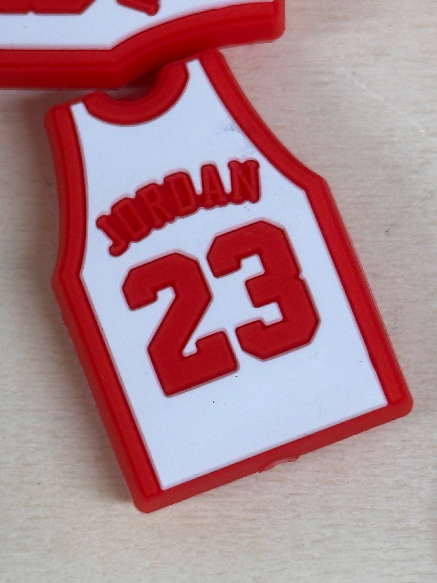 23 Jersey focal bead/ silicone bead/ pen beading/ DIY/ basketball