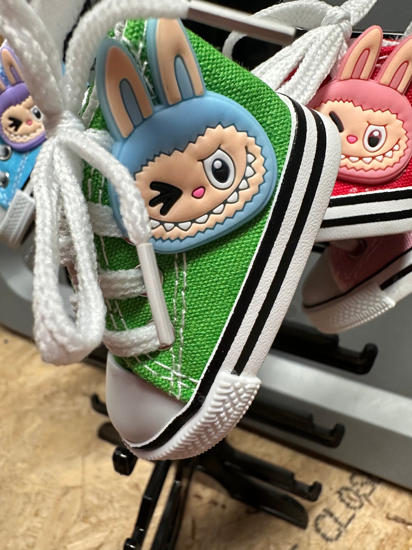 Labubu high top sneaker keychains/ Monster keychain/ Converse