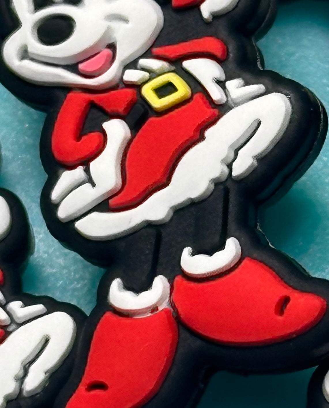 Favorite/Focal Bead/ beadable pen/ Silicone bead/ keychain beads/ red dress head/ Christmas/ Santa hat