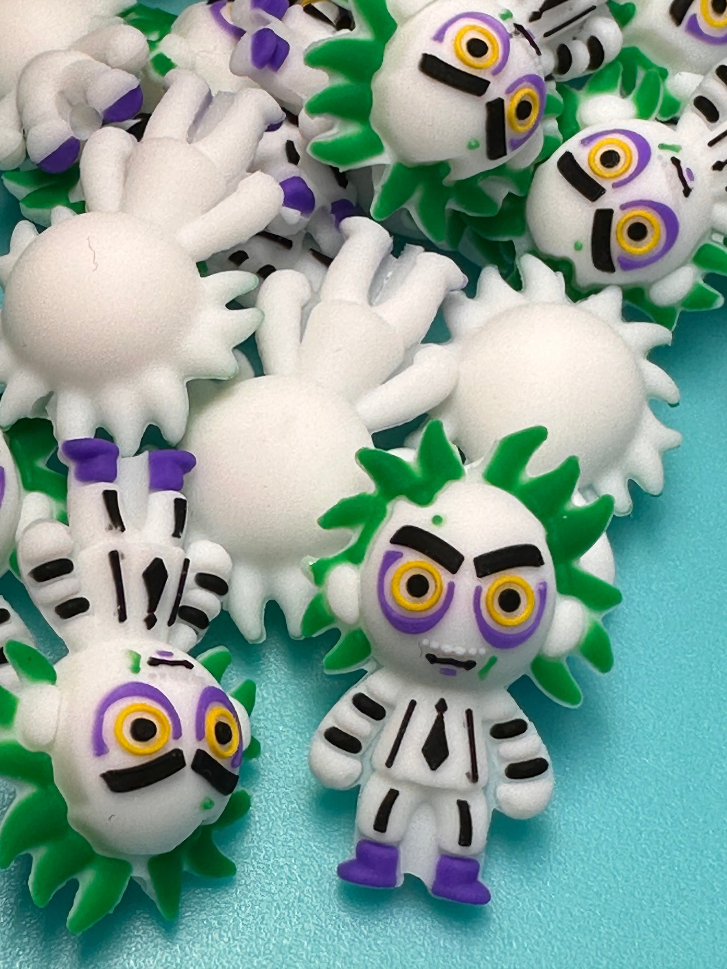 3D silicone focal bead/ bee juic/ Halloween