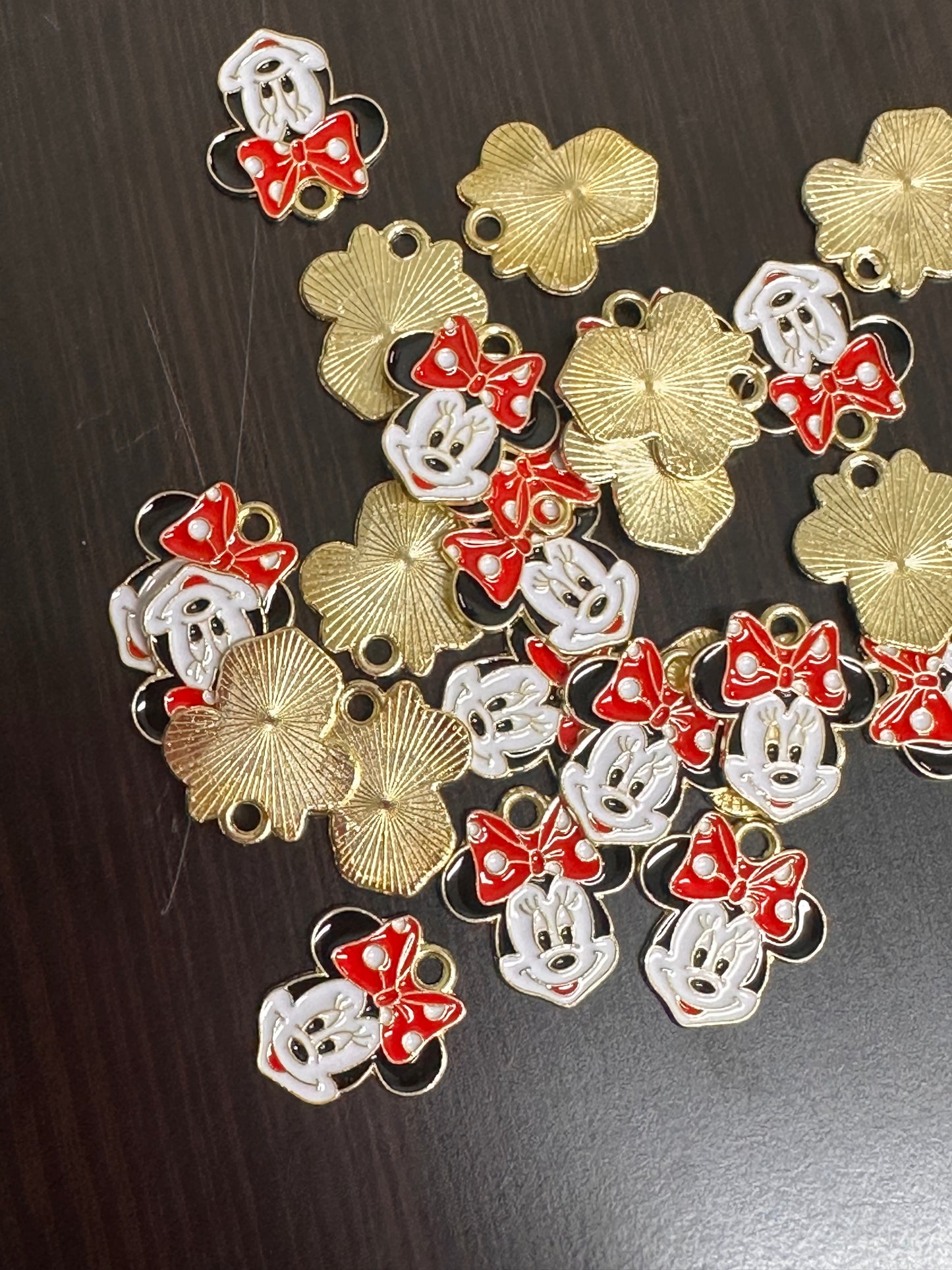 Enameled metal charms/ DIY charm bracelet/ DIY necklace/ #1
