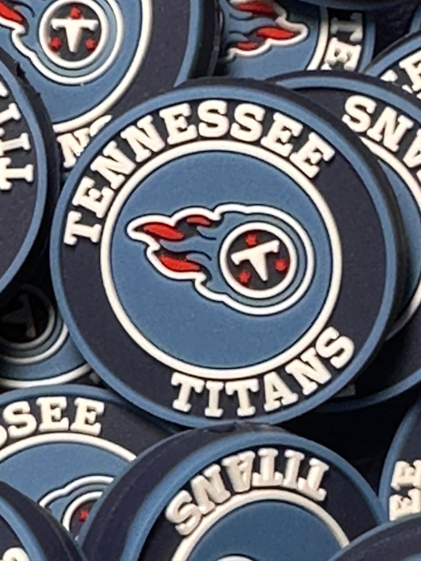 Tennessee focal beads/ silicone beads used for DIY keychains, beaded pens, badge reels, pencils and jewelry