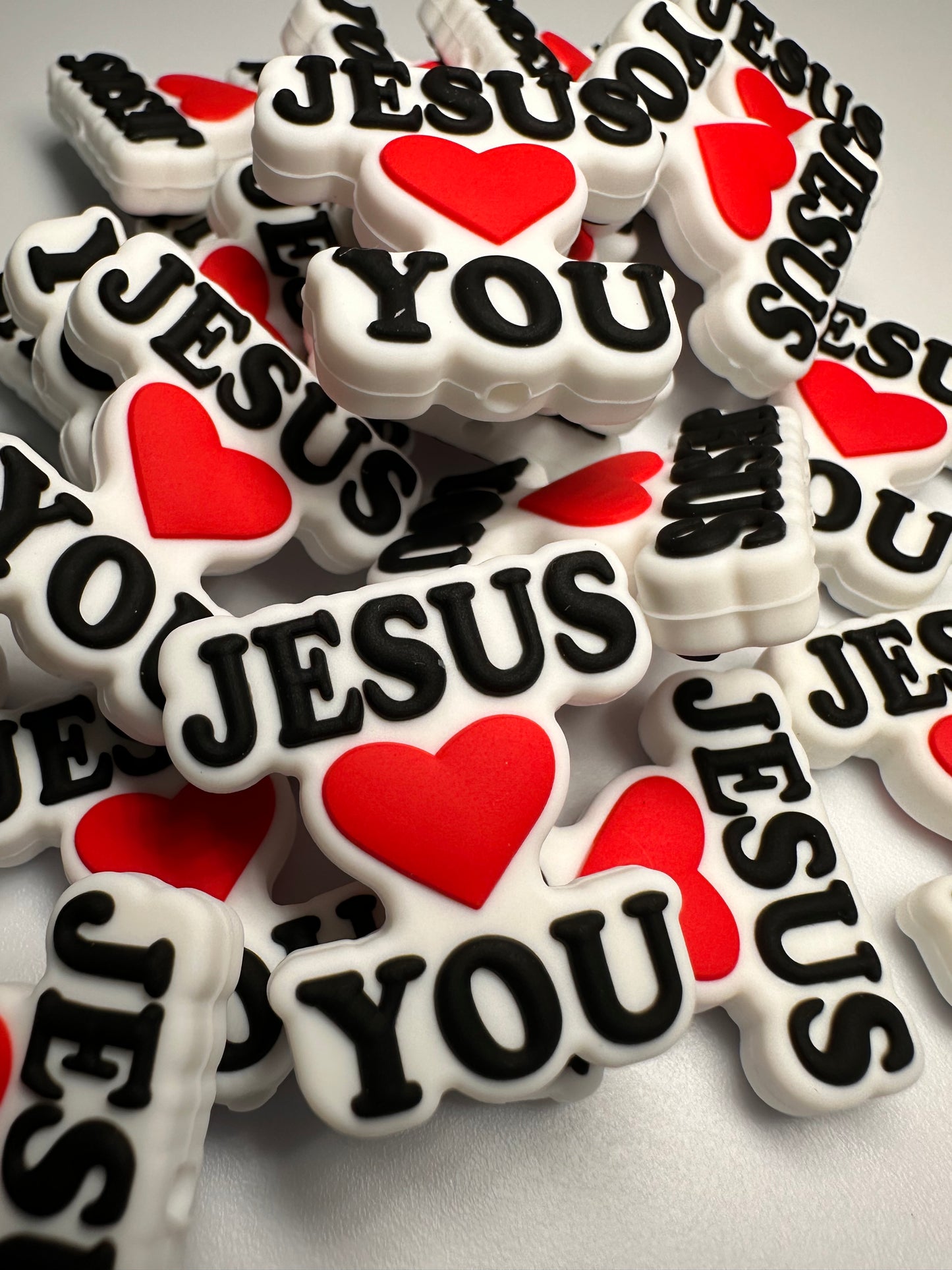 God/ Focal Bead/ beadable pen/ Silicone bead/ keychain bead/Faith/Jesus