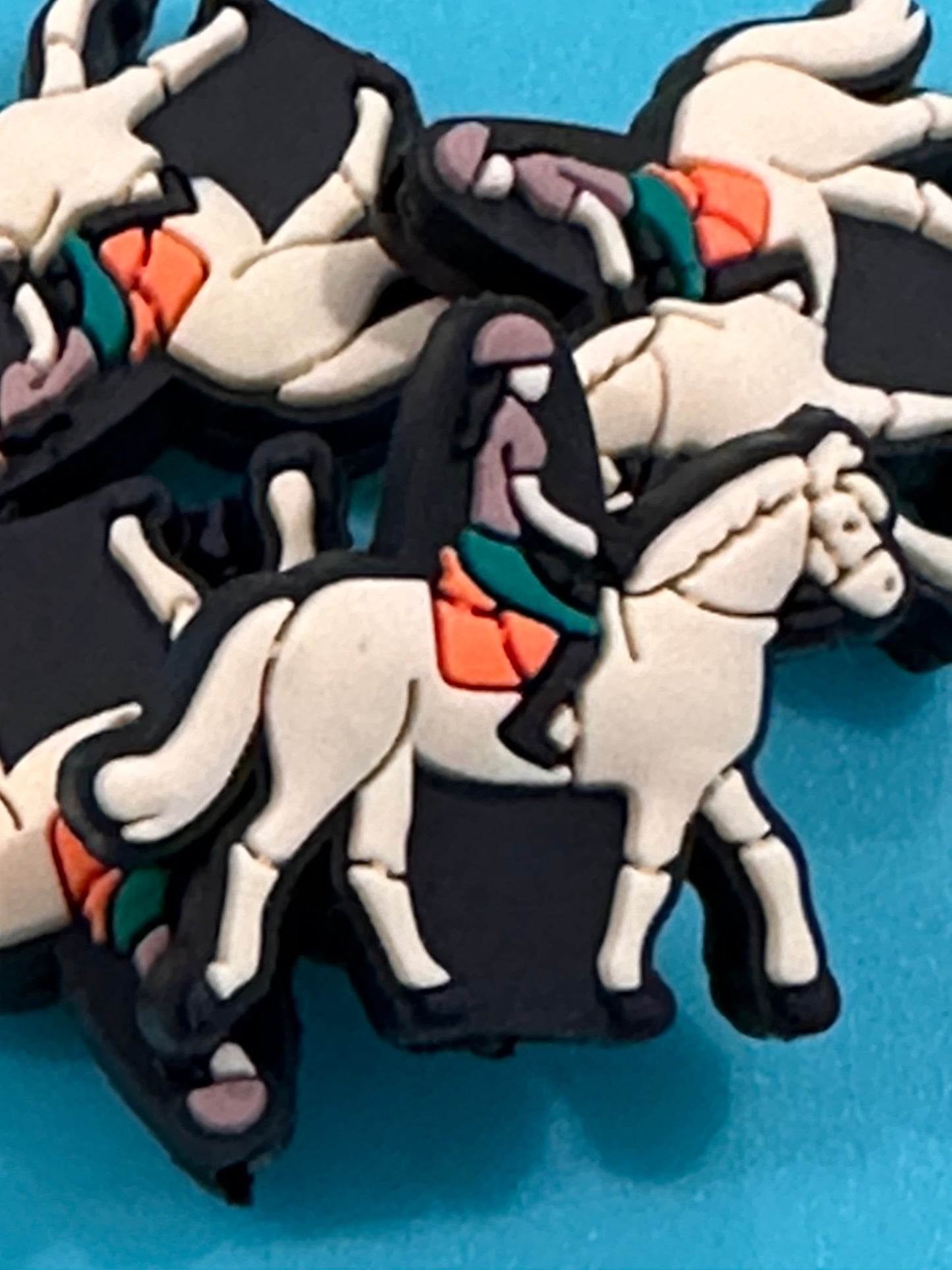 Equestrian/ horseback/ Cowboy/Focal Bead/ beadable pen/Silicone bead/ keychain bead/ horse/ dressage/hunter jumper/ English rider