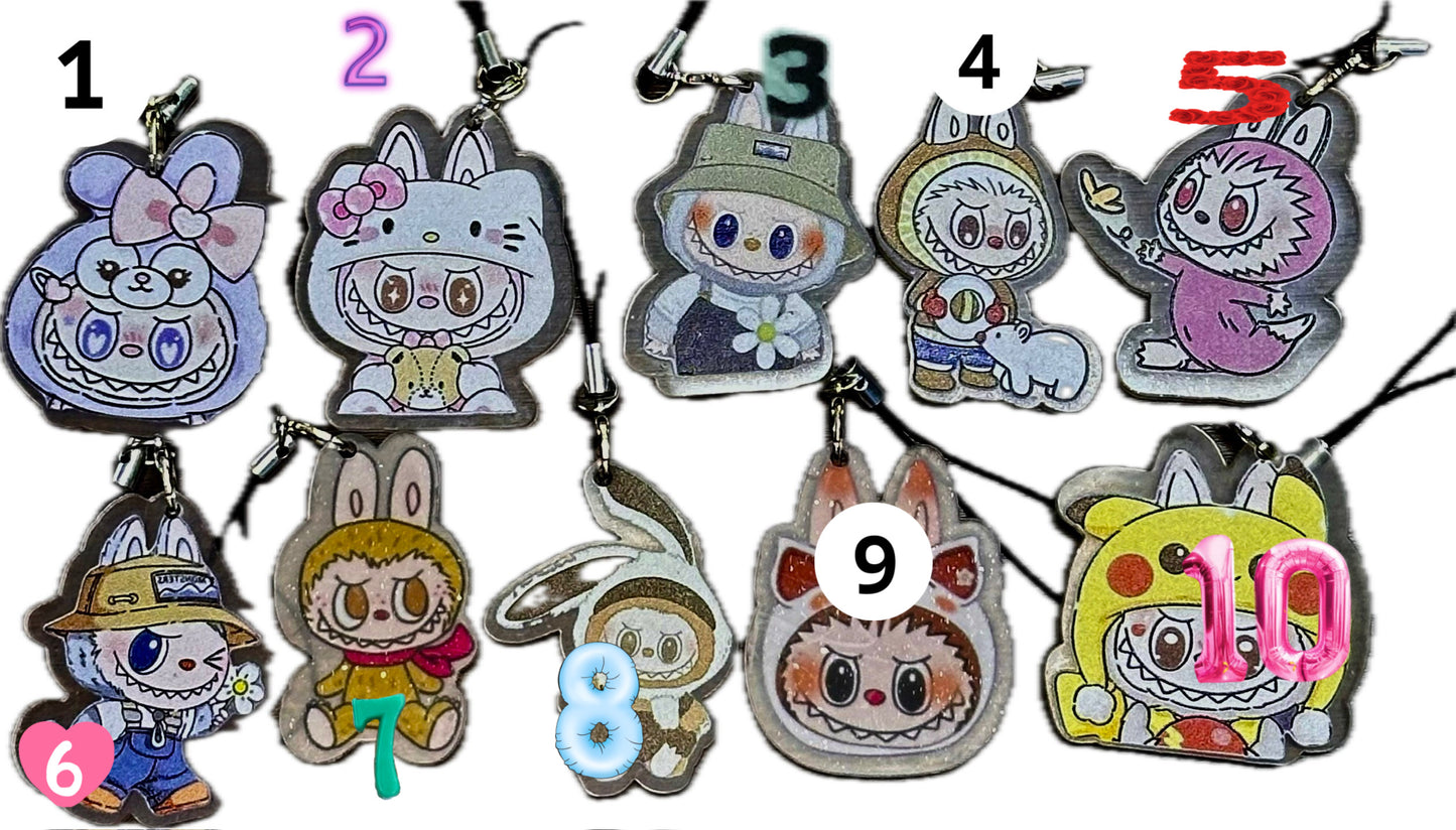 Labubu phone charms/ Monster bag charm/ phone decor