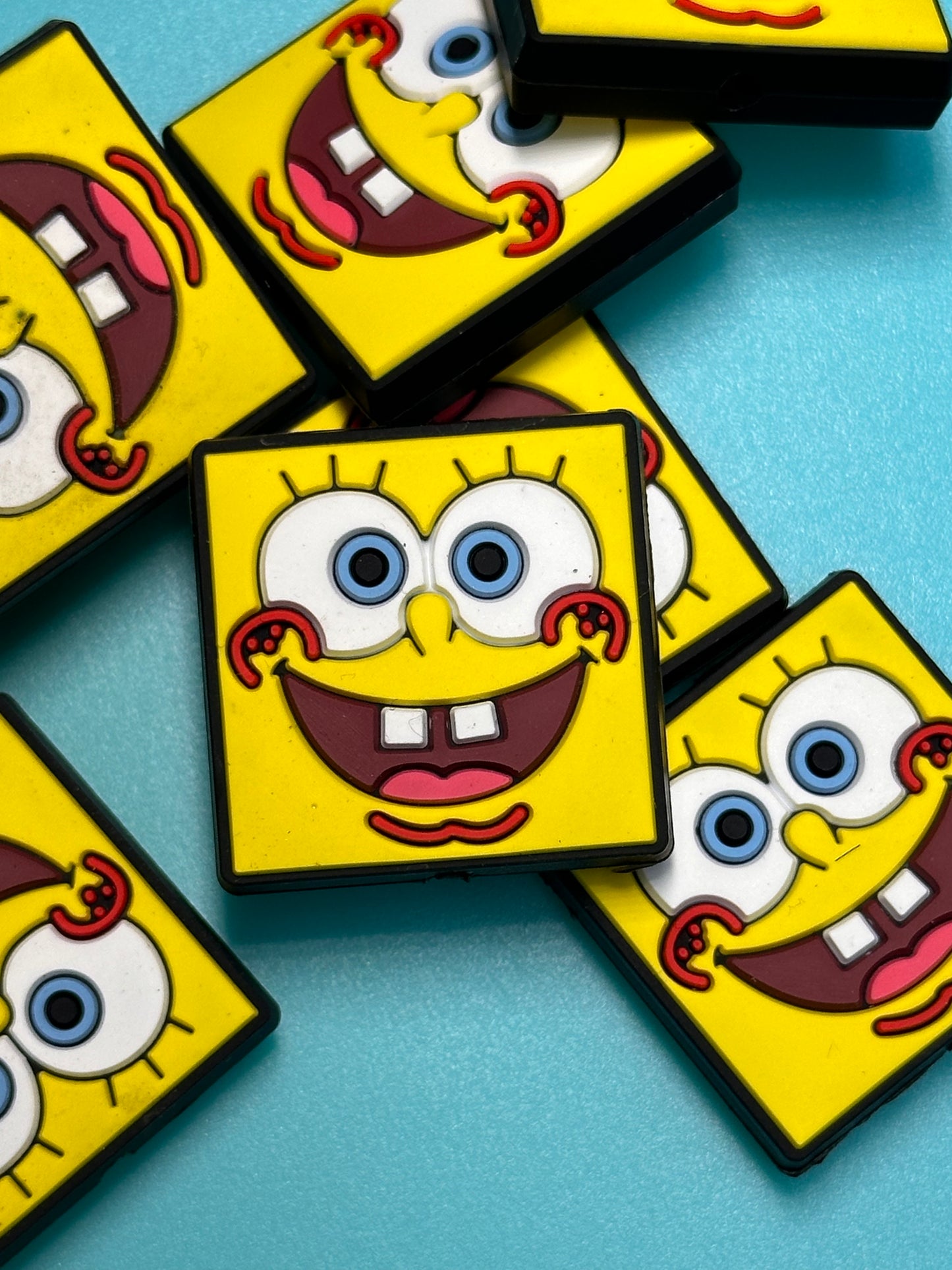 yellow guy bob silicone focal bead/ funny guy