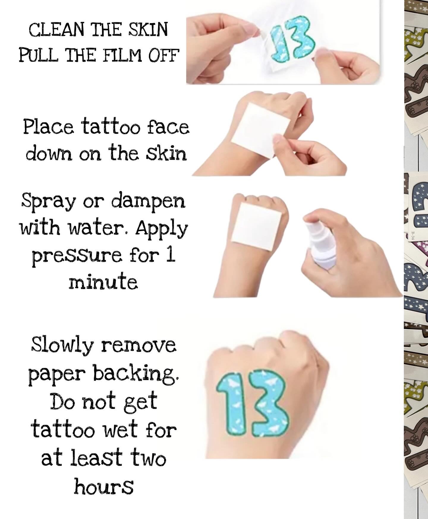 Taylor Swift Eras Tour tattoo “13”