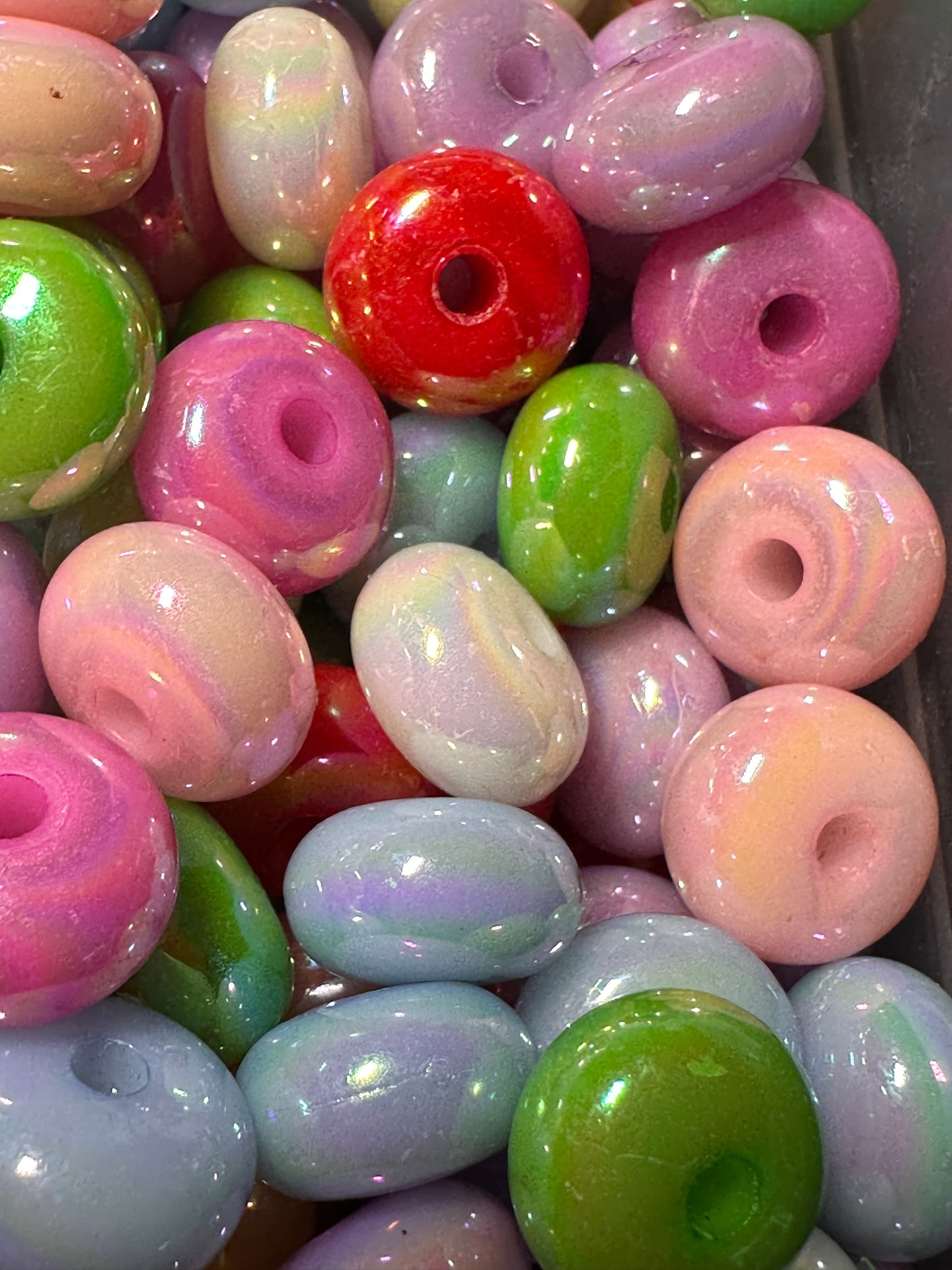 Acrylic spacer beads/ jewelry/ beadable pen beads/ keychain bead/ DIY/ approximately 12mm/ STYLE 3