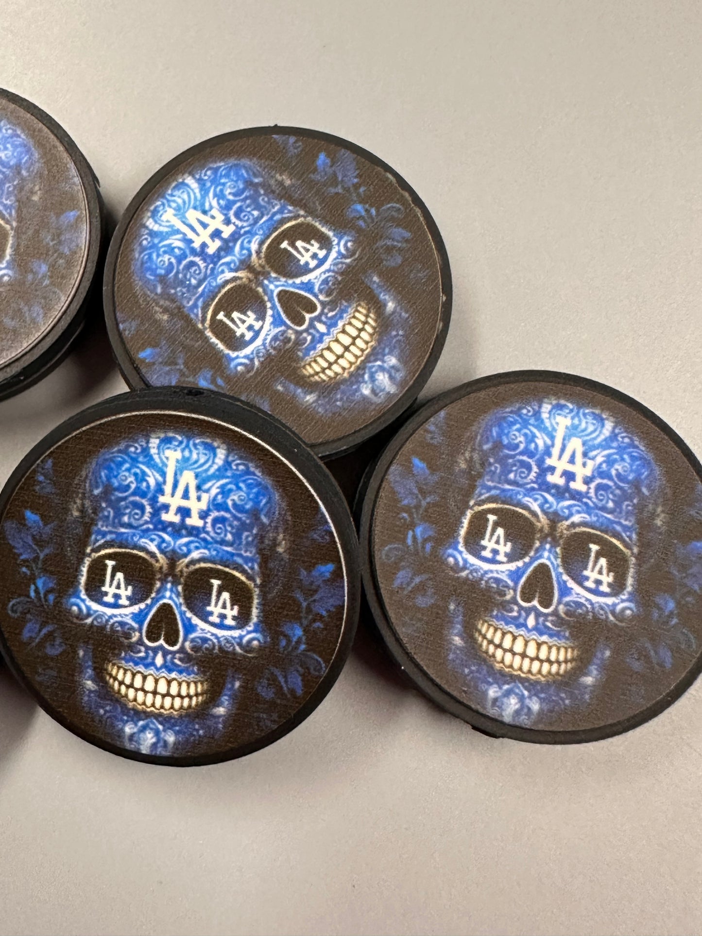 LA focal bead/Skull silicone pen bead