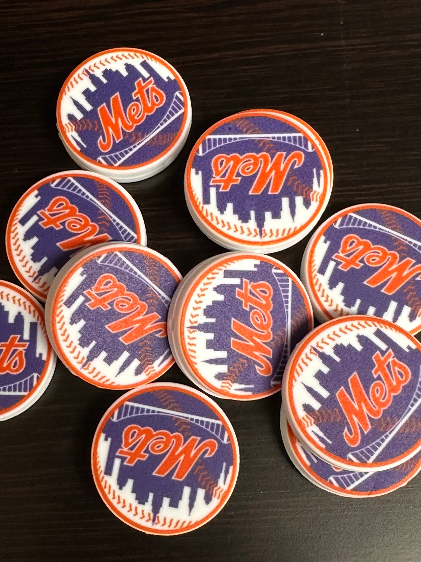 New York Mets focal bead/ baseball/ New Bead!