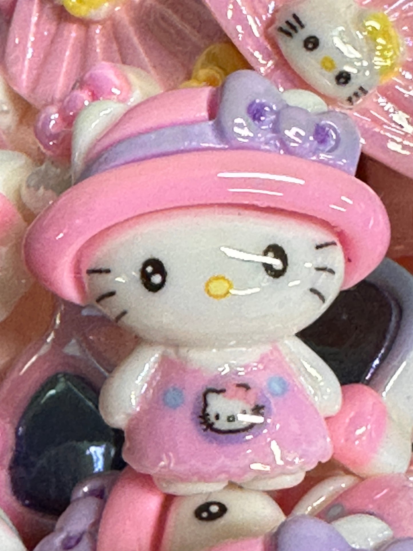 HK Cat acrylic beads/ Ten (10) beads included assorted colors/pen beading beads / keychain beads/ DIY/