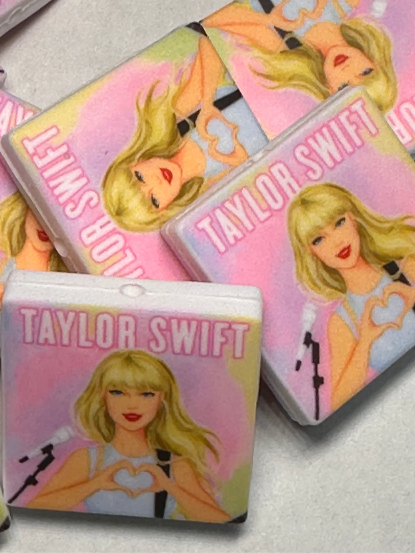Taylor Swift focal bead/ eras tour/ Swiftie/ pink guitar