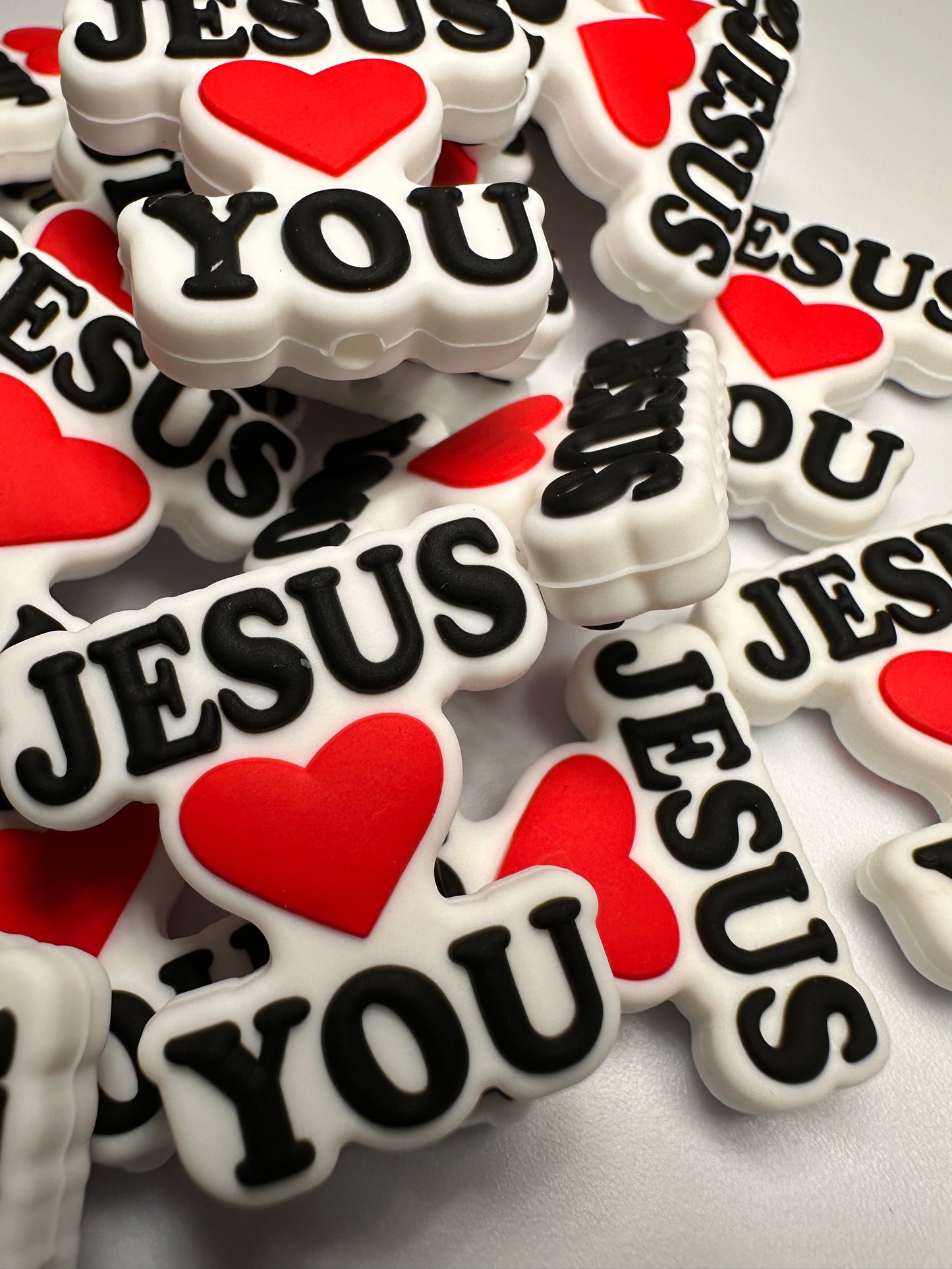 God/ Focal Bead/ beadable pen/ Silicone bead/ keychain bead/Faith/Jesus