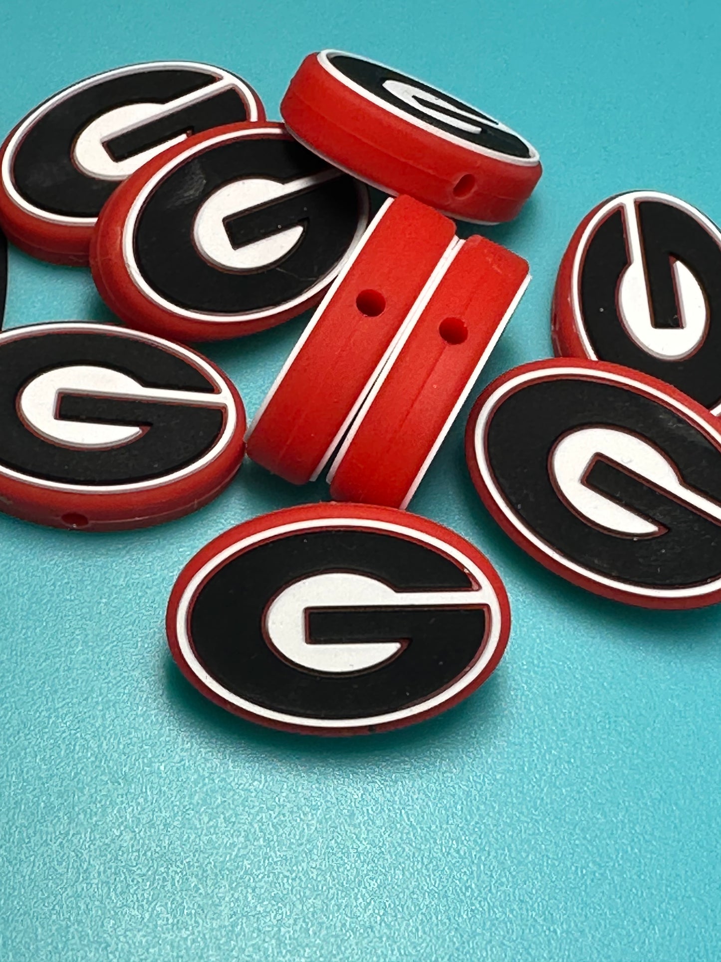 Georgia Bulldogs focal bead/ design #6