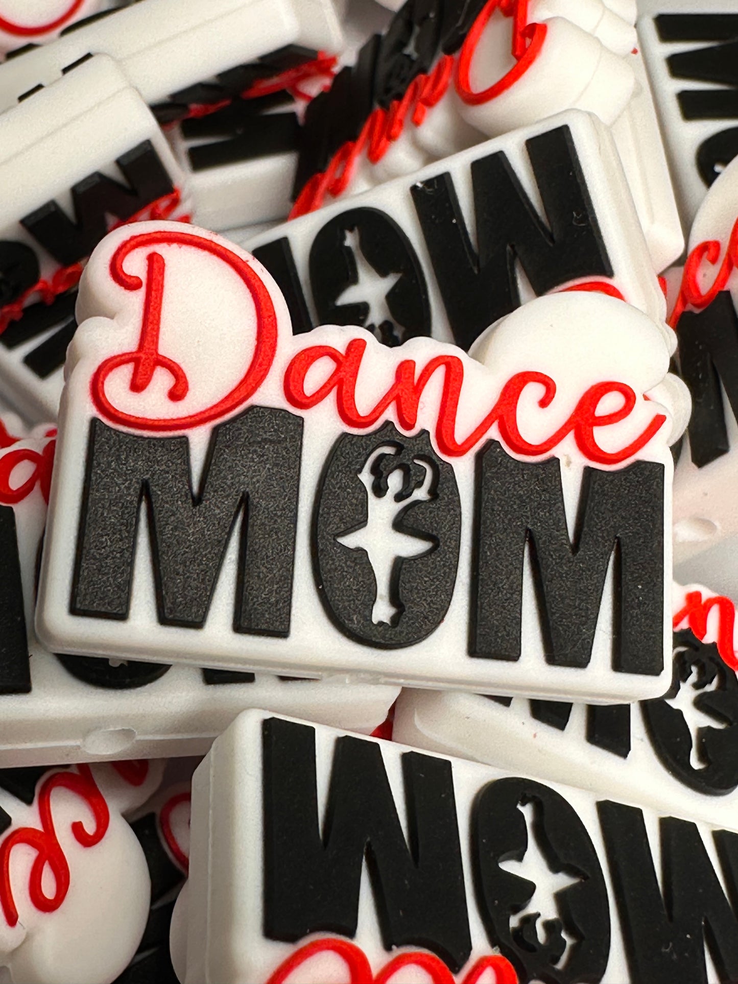 Dance Mom focal bead/ silicone bead/ pen beading / DIY / keychain