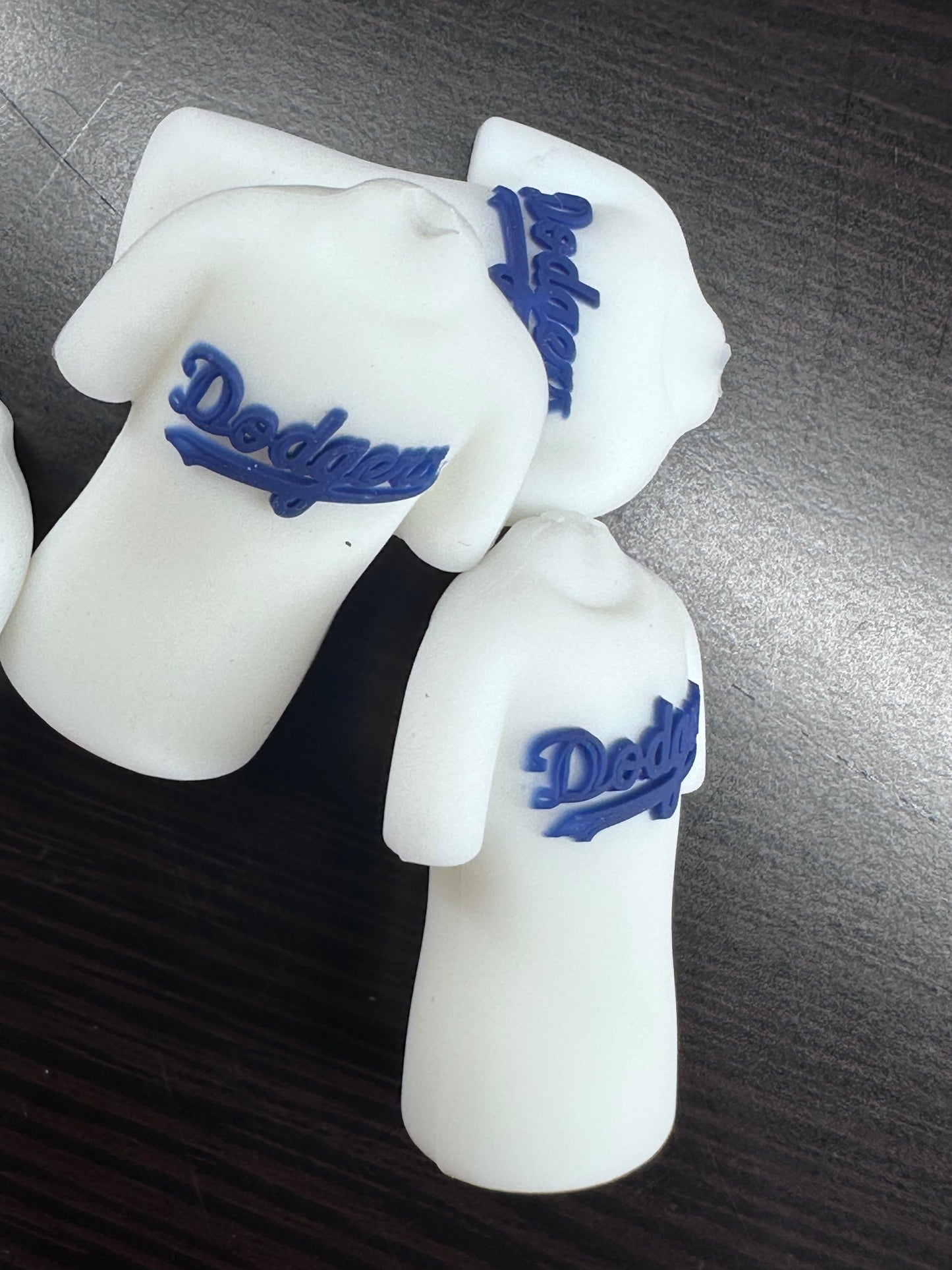 3D LA Dodgers Jersey shaped focal bead/ baseball/Style 4