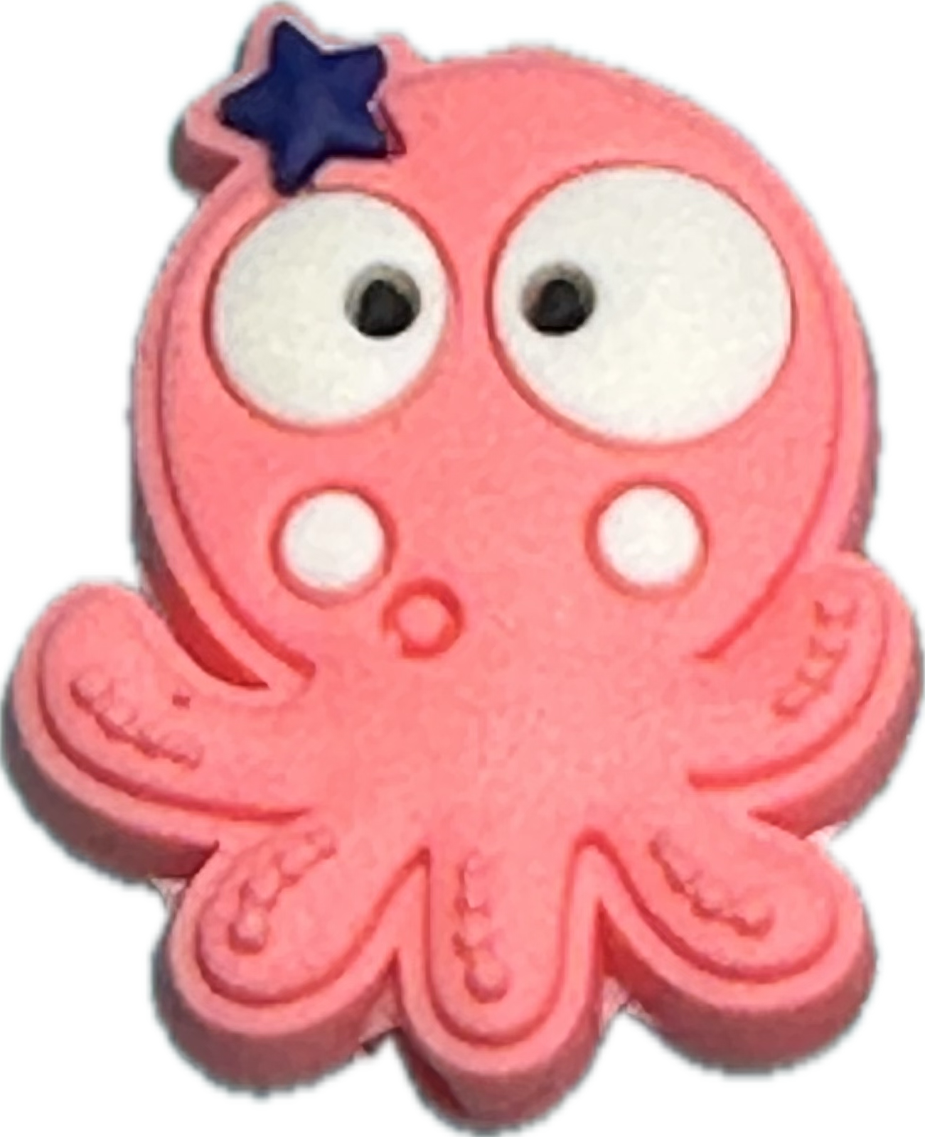 Pink octopus focal bead/ beadable pen/ Silicone bead/ keychain bead/ fishy/ sea / character