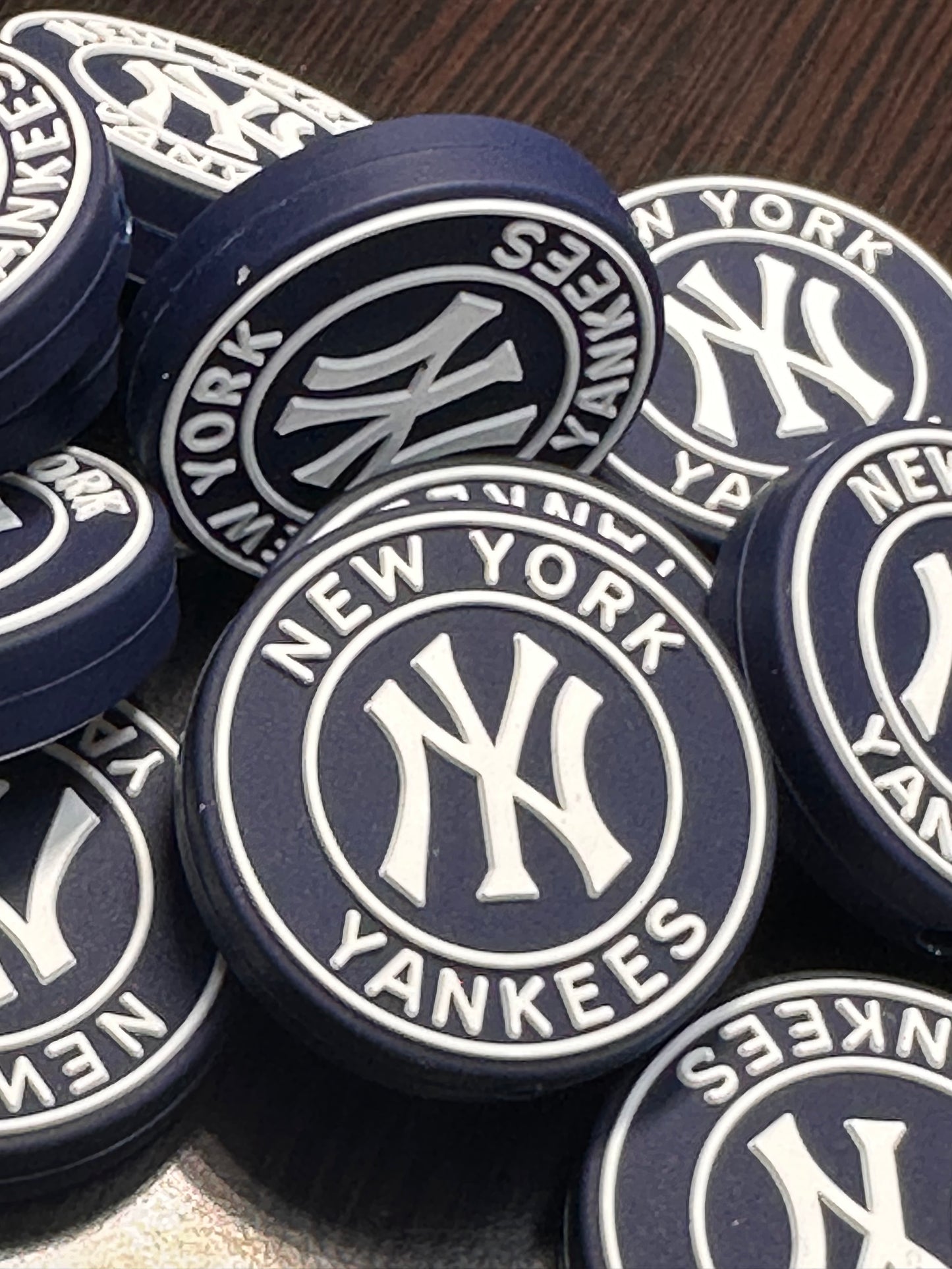 New York Yankees focal bead/ baseball/