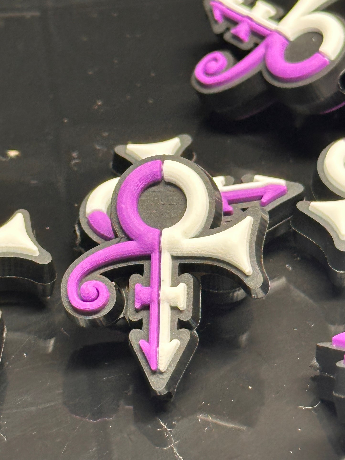 The Artist silicone focal bead/singer/ Purple highness