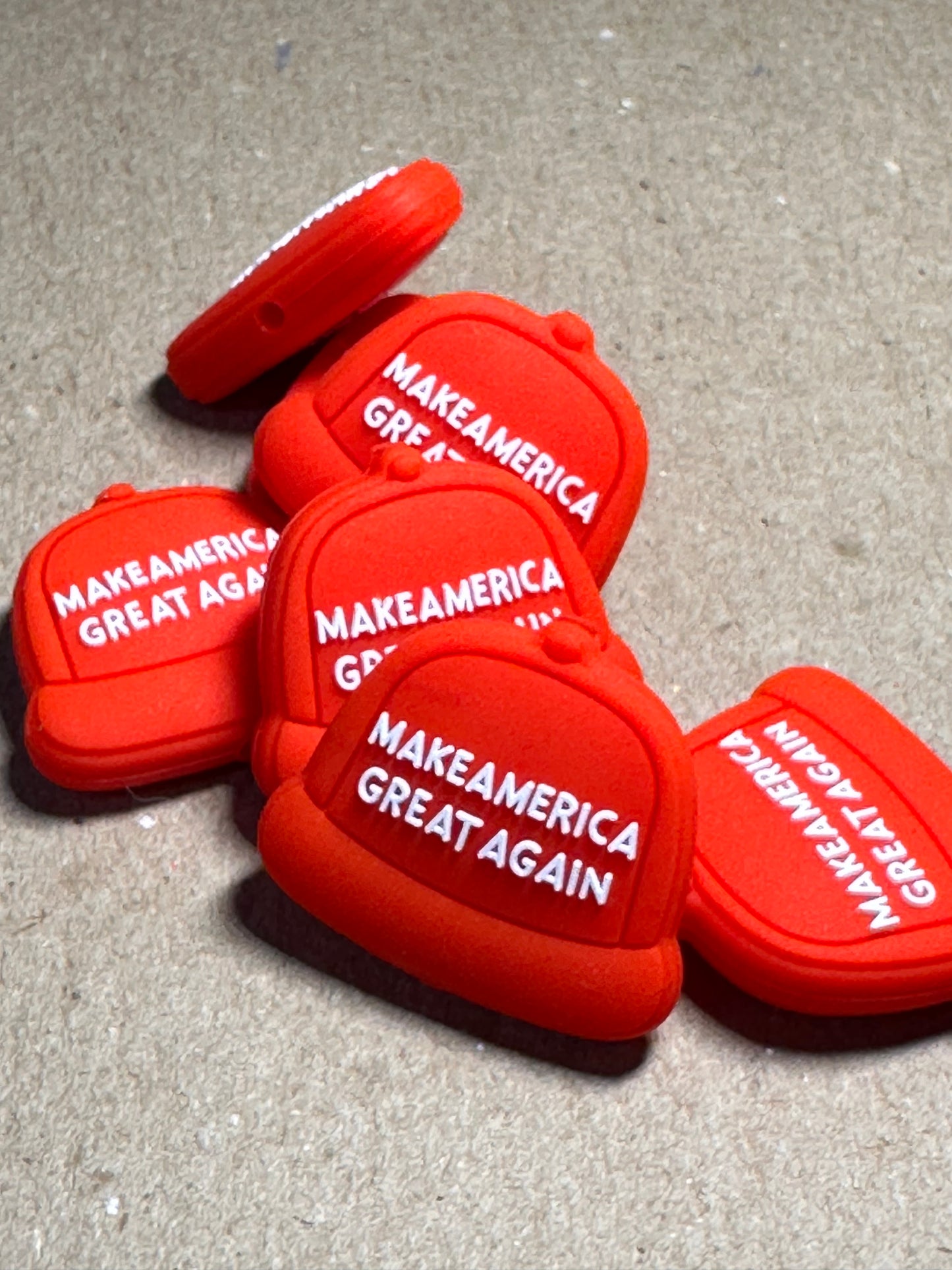 President Donald Trump Focal Bead /MAGA red hat/ 2024/baseball hat bead