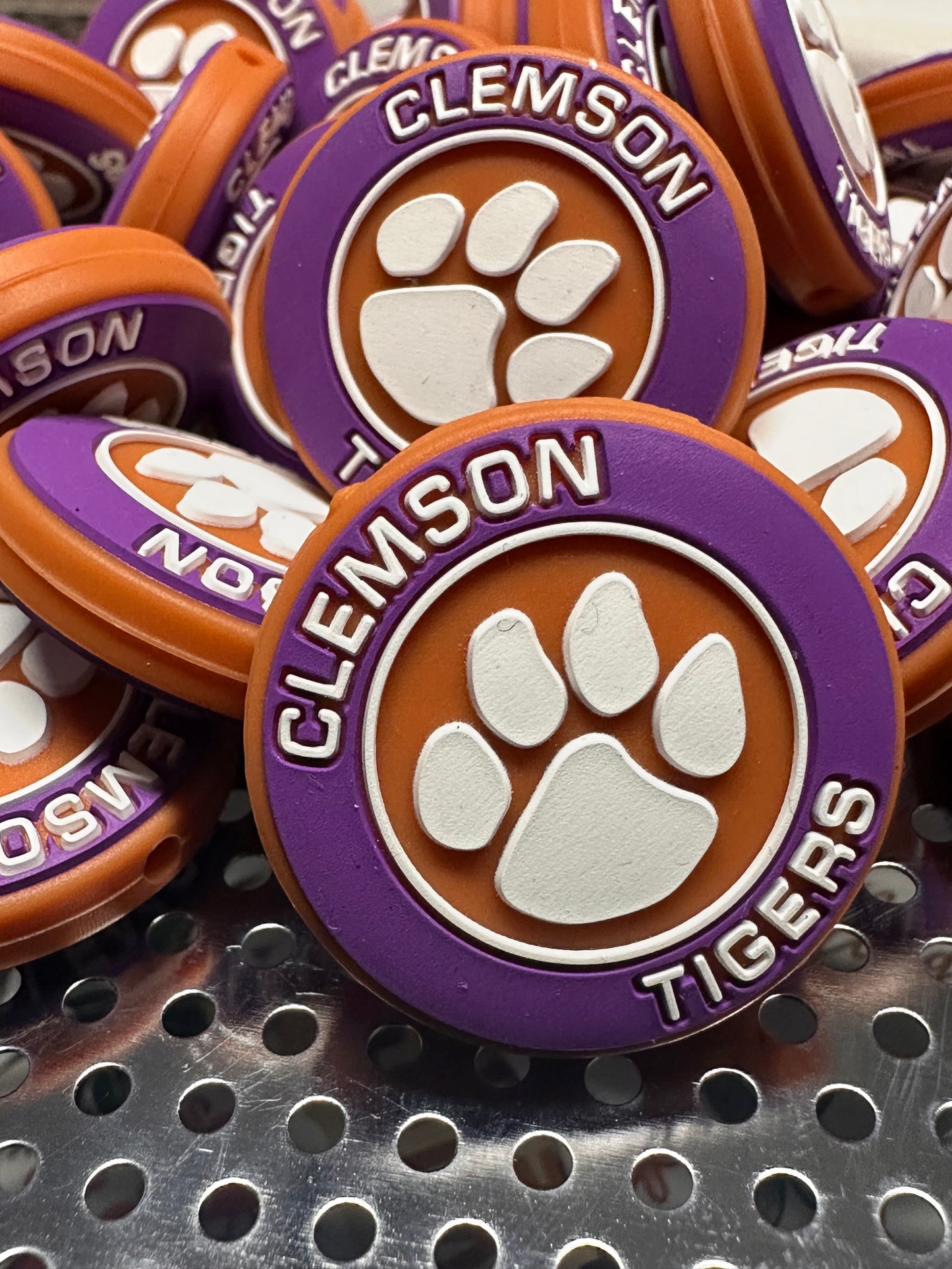 Clemson Tigers focal bead for pen beading #2