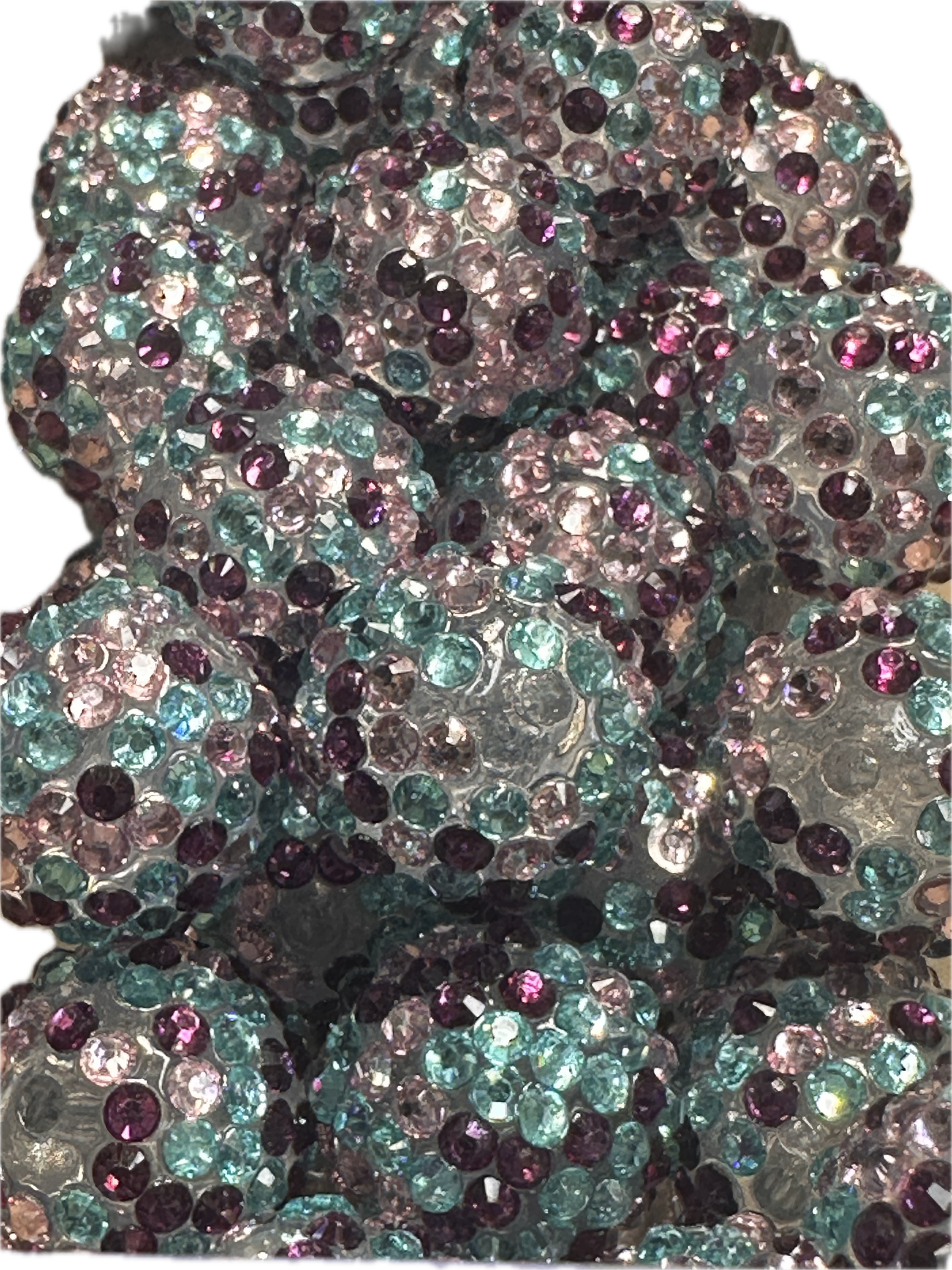 Fancy mermaid color rhinestone beads/Five beads included/fancy Beads/ beadable pen/ keychain bead/ pastel beads/20mm