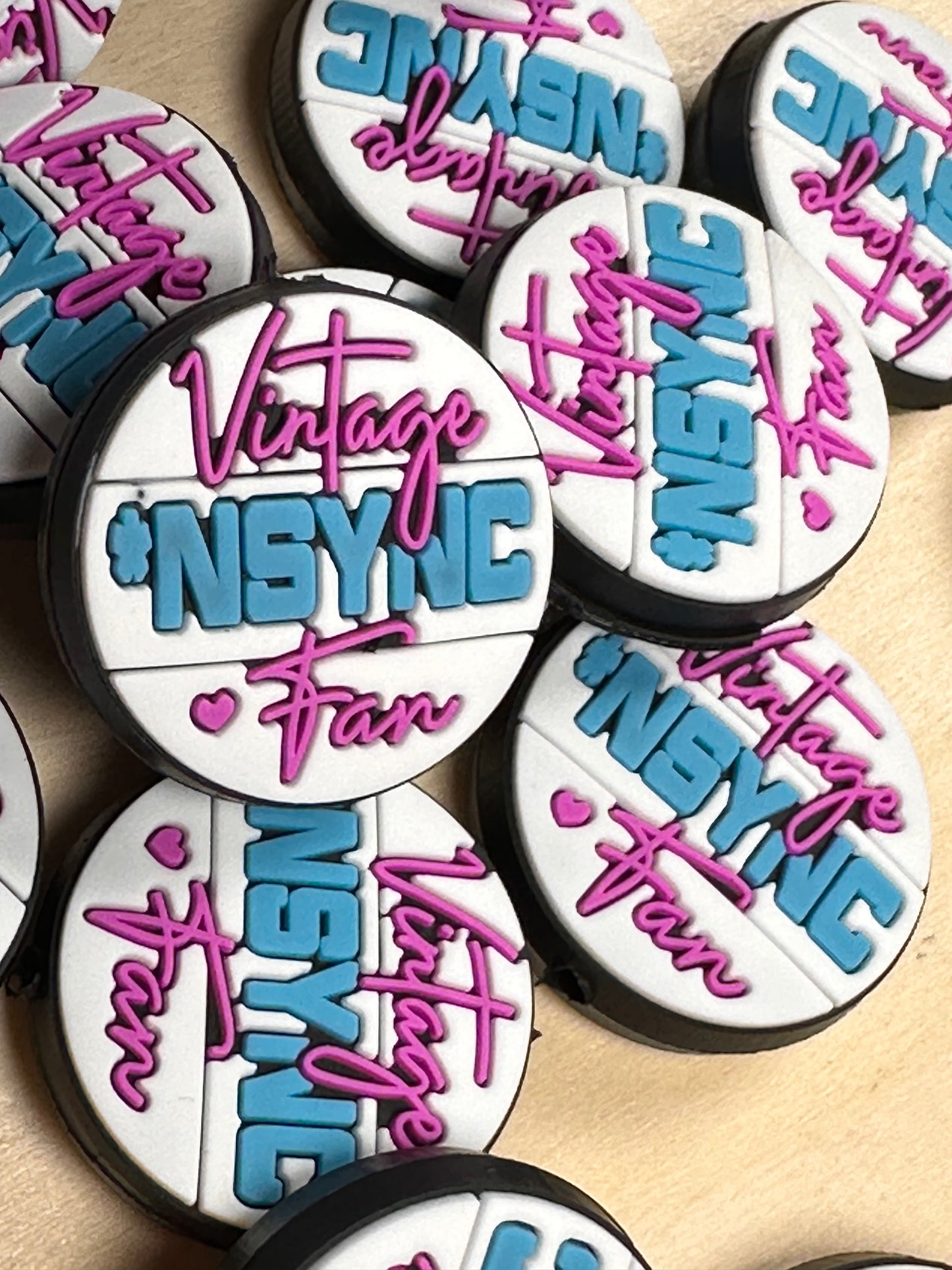 VINTAGE NSYNC FAN focal bead/boy bands/90’s music
