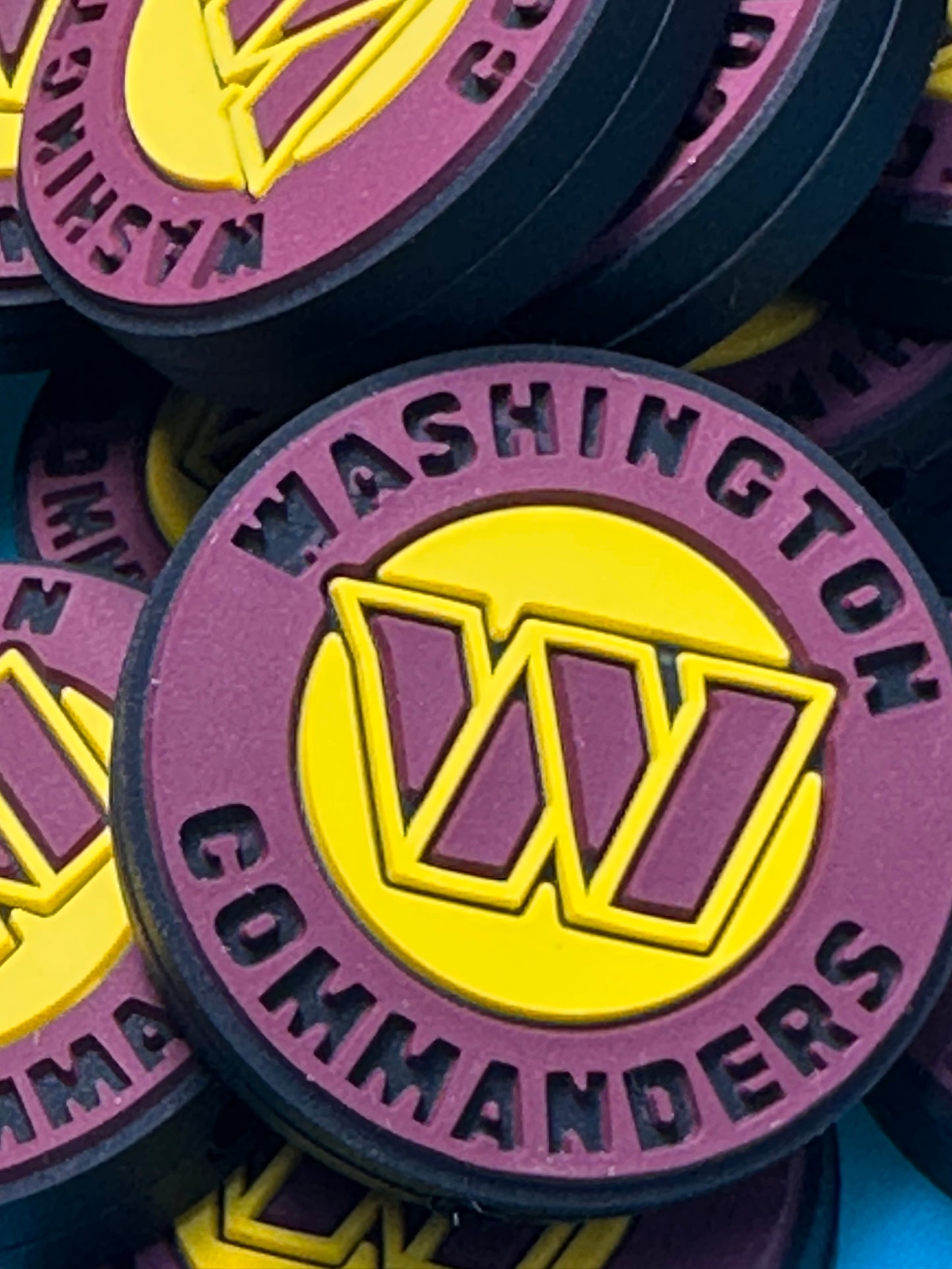 Washington Commanders focal bead / football /