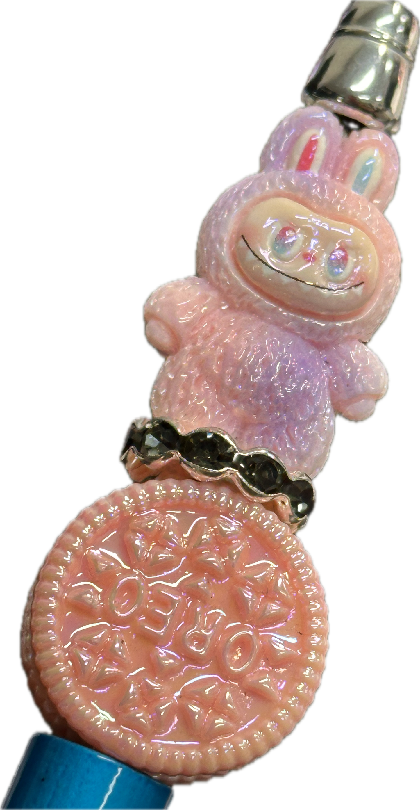 Labubu monster acrylic beads/ Five (5) beads included assorted colors/pen beading beads / keychain beads/ DIY/