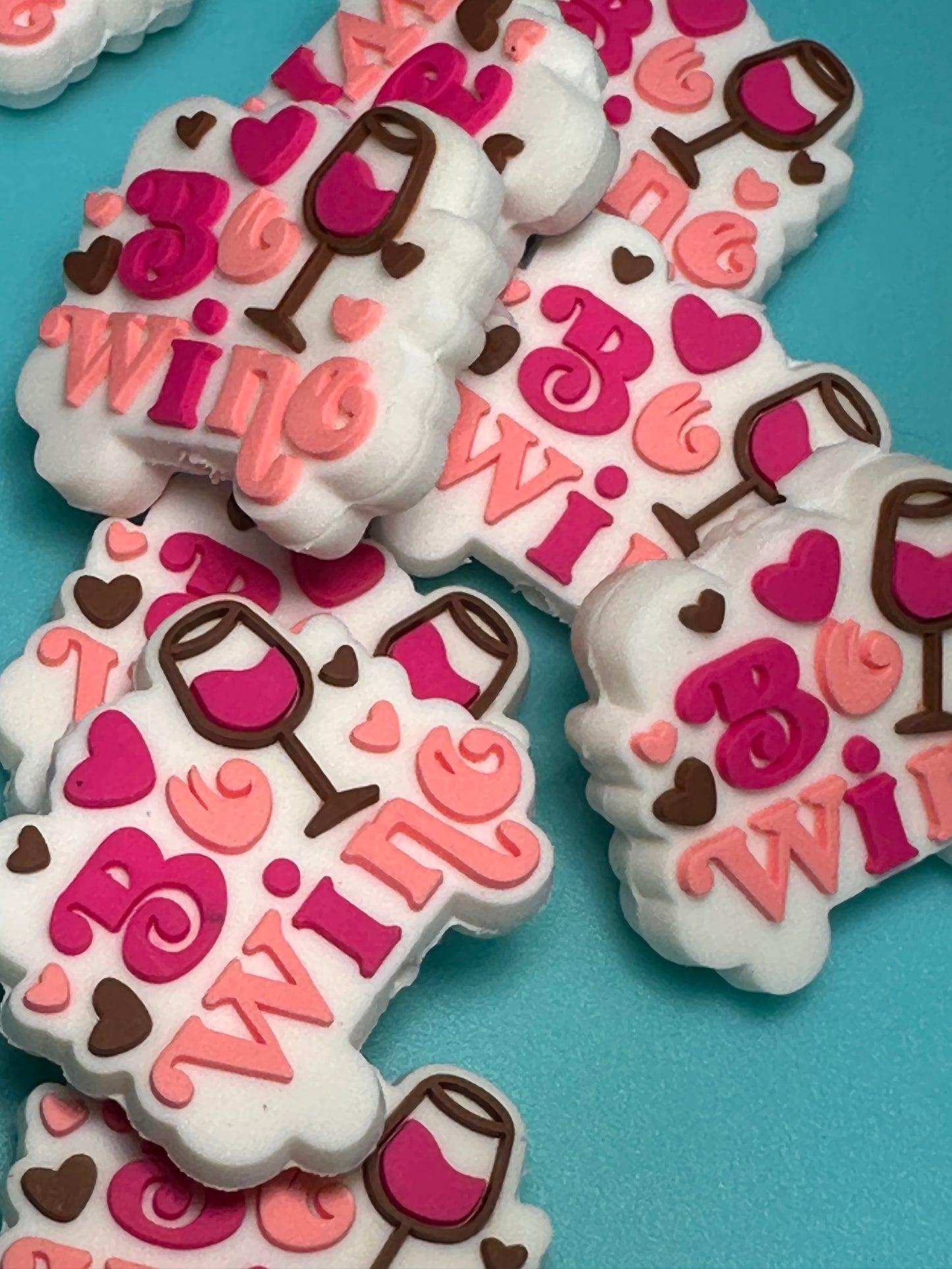 Be wine focal bead/ xoxo/ love/ Valentines Day/ be mine