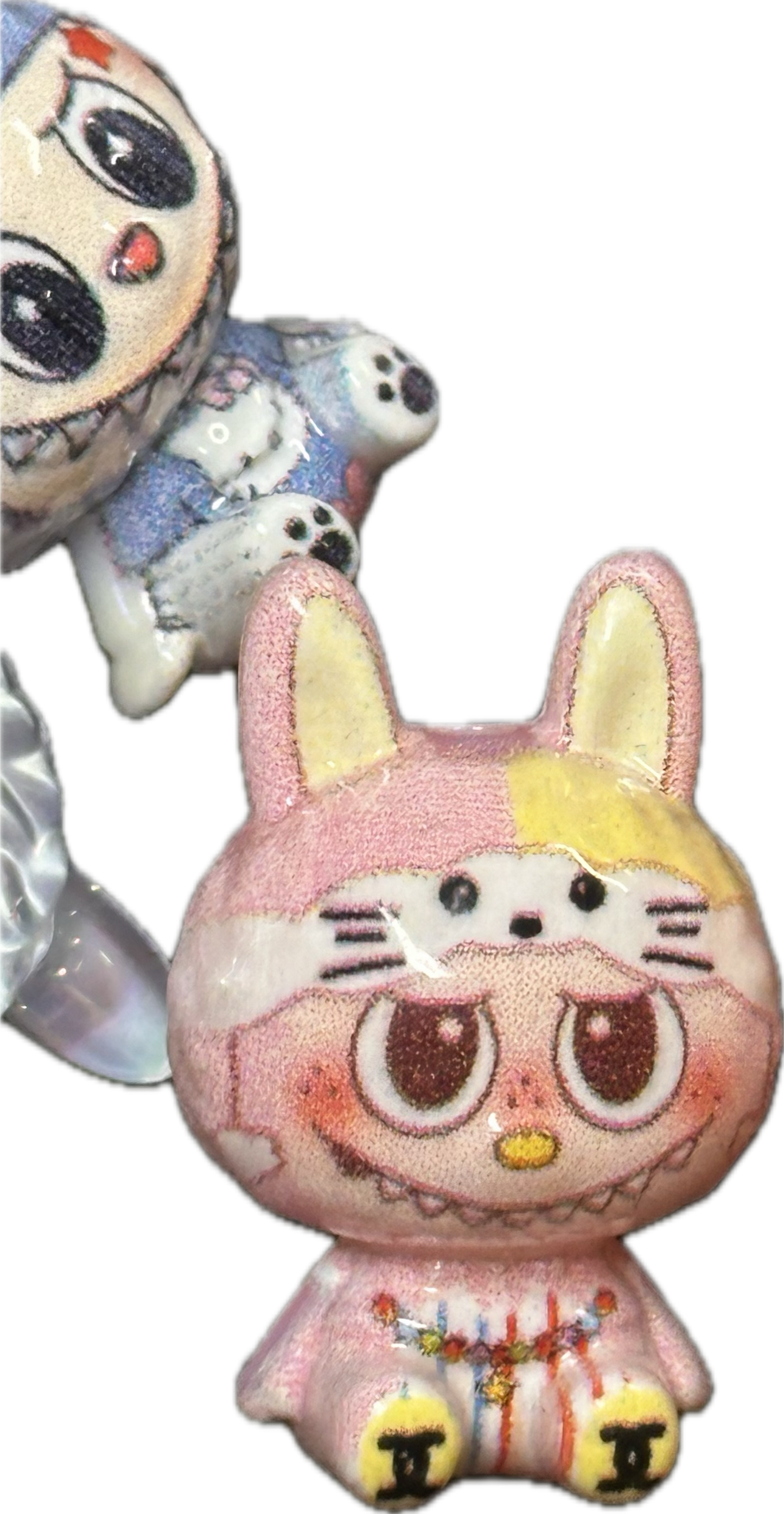 Labubu monster acrylic beads/Five beads included / keychain DIY/pen beads