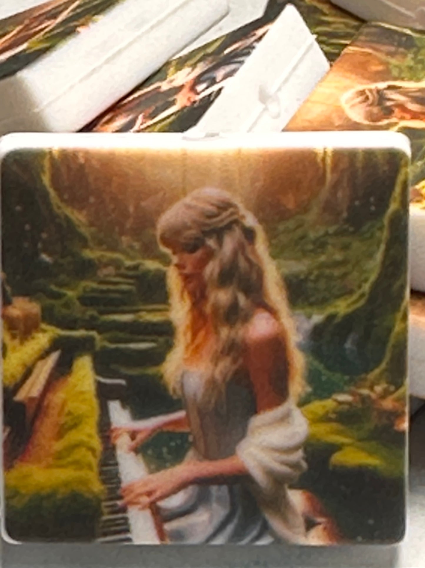 Taylor Swift focal bead/ eras tour/ Swiftie/ moss piano