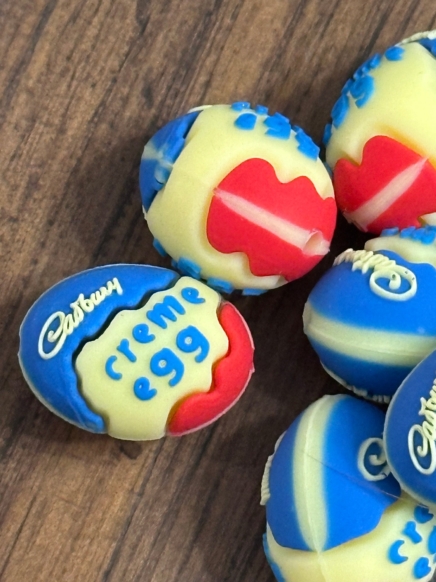 3D Easter egg candy focal bead/ silicone bead/ pen beading/ DIY/ Easter egg/ chocolate