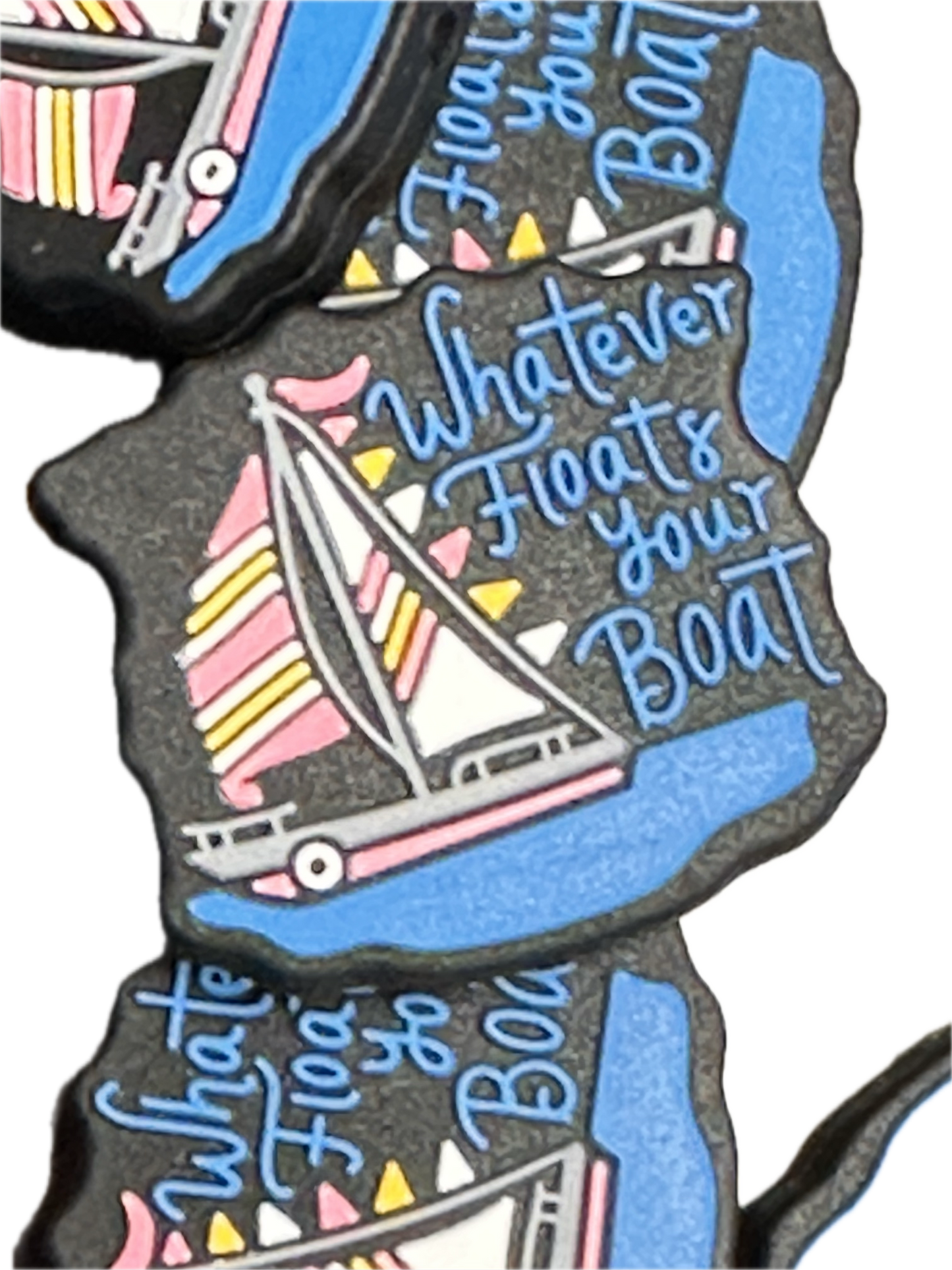 Whatever floats your boat focal bead/ silicone bead for pen beading/ keychain bead/ ship/ sailing/ sail boat