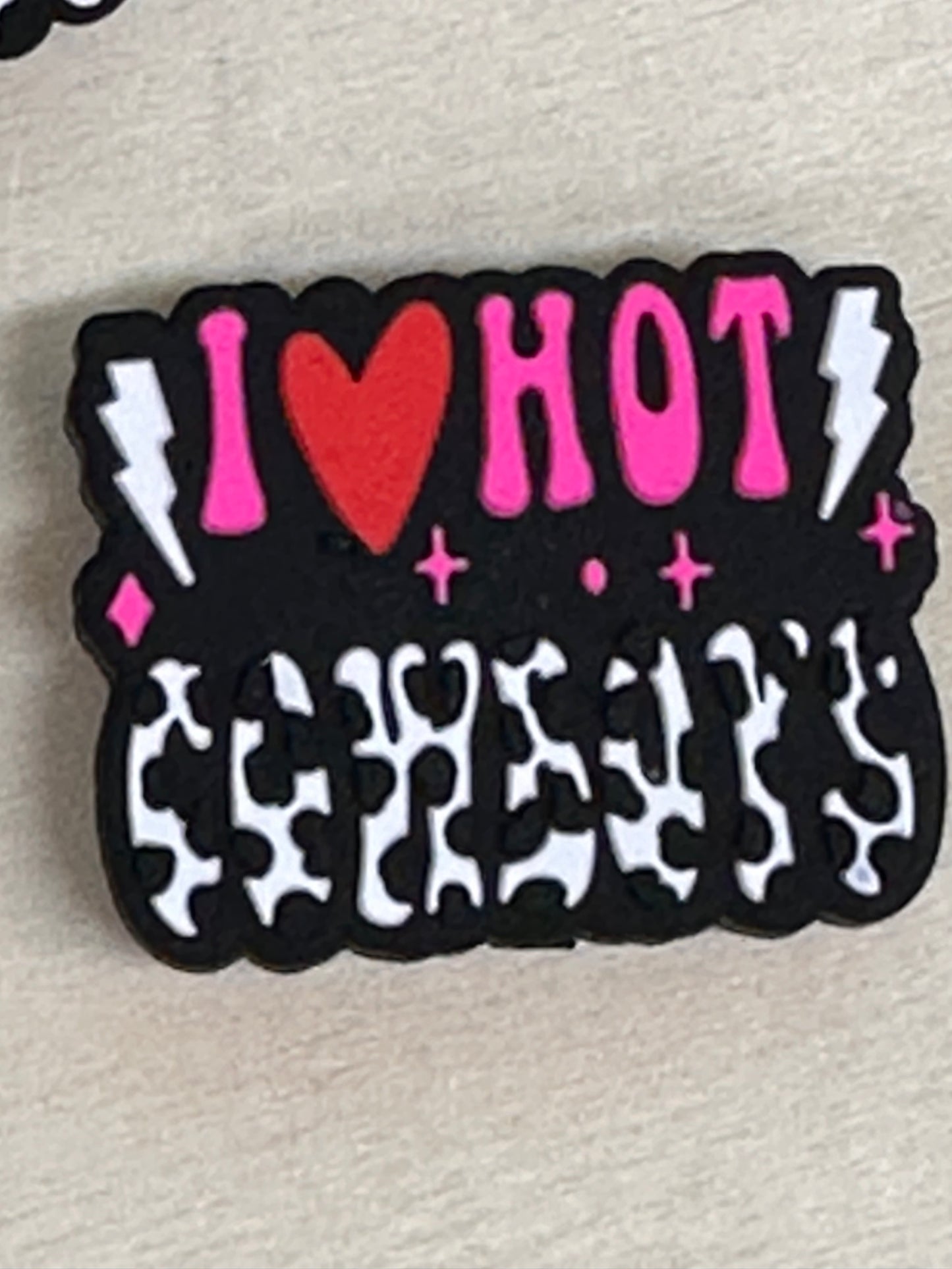 Cowboys focal bead/ silicone bead/ focal for pen beading/ DIY / cow print