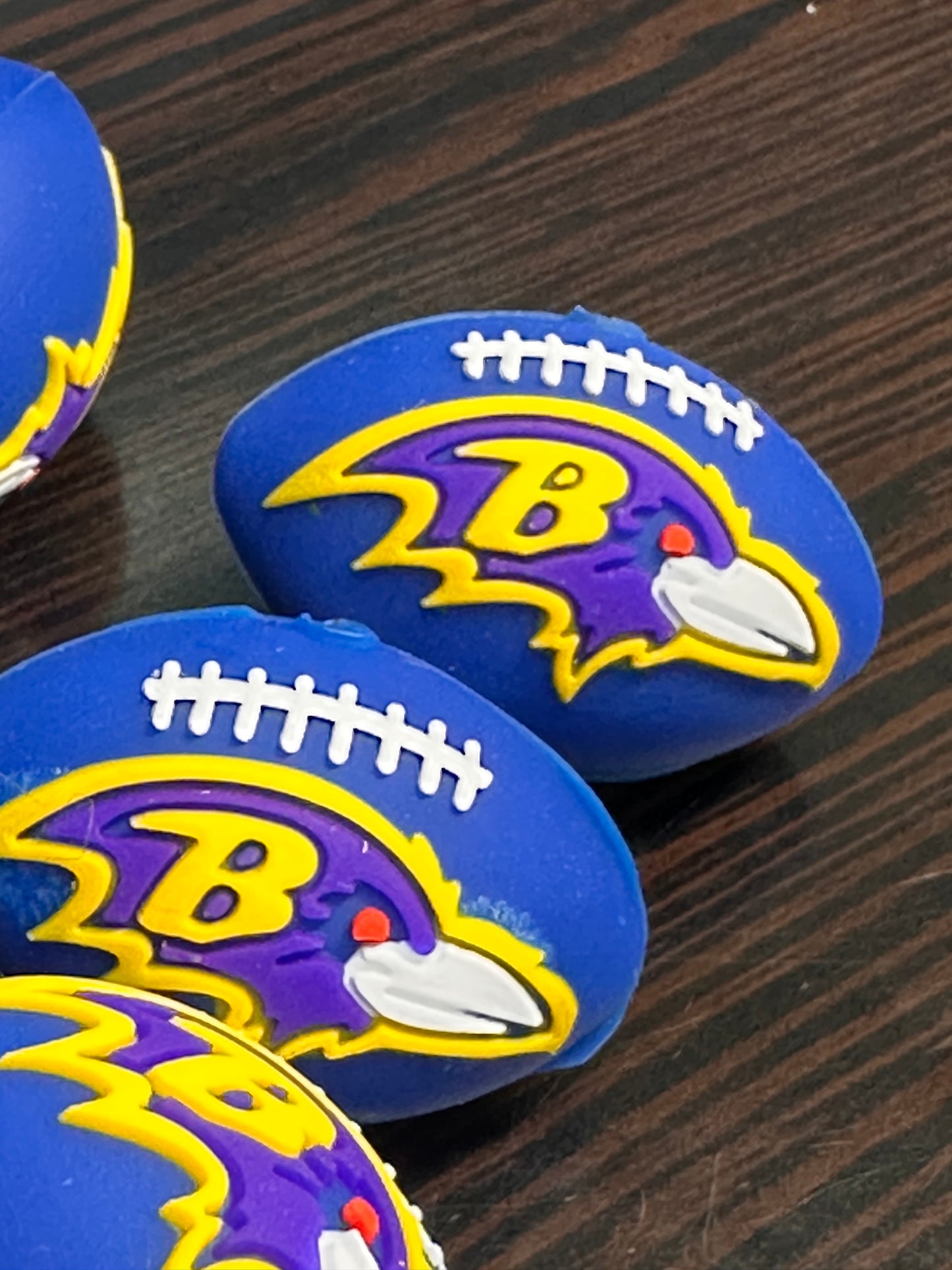 3D Baltimore Ravens Football team focal bead / football