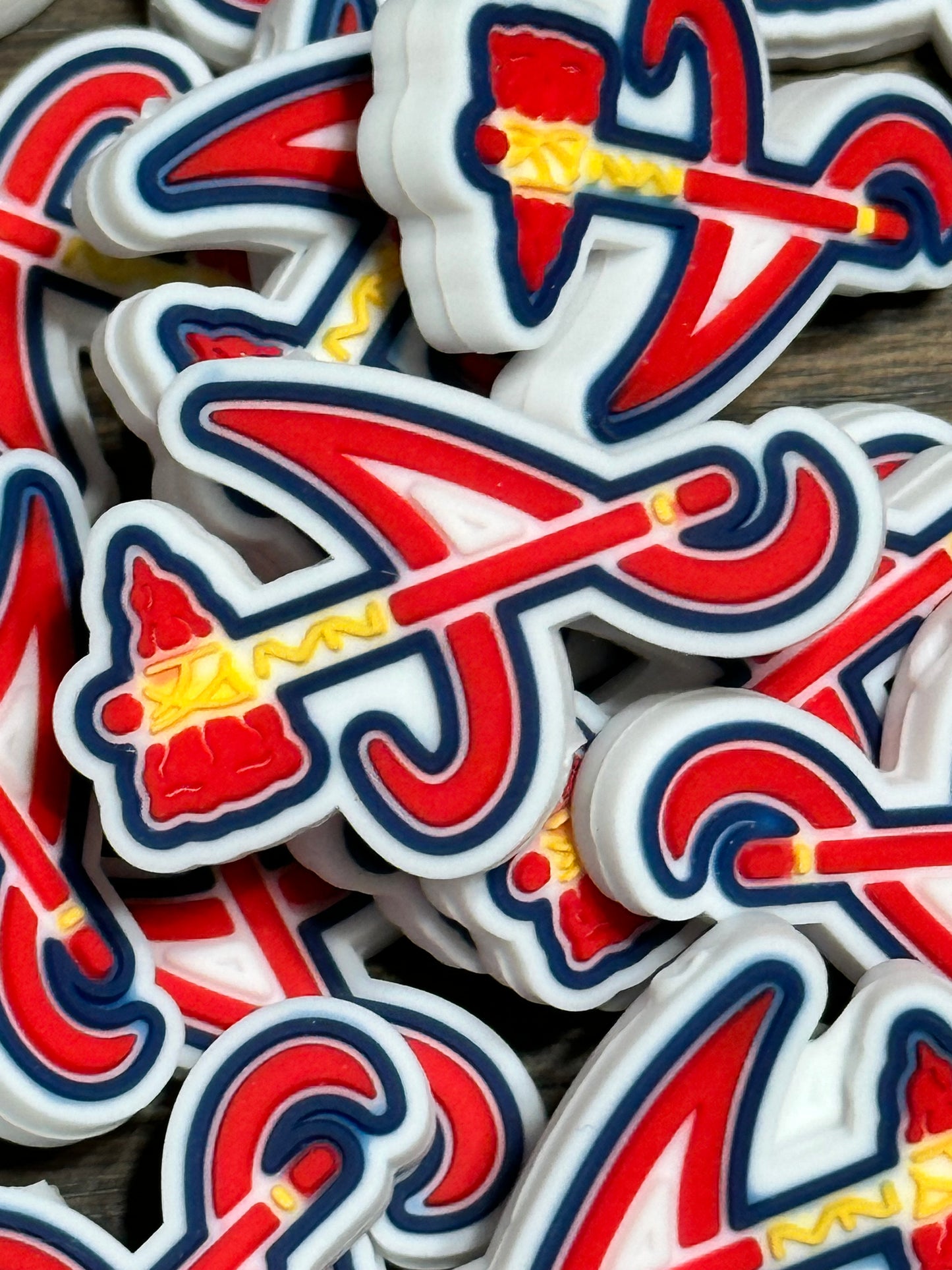 Atlanta Braves focal bead